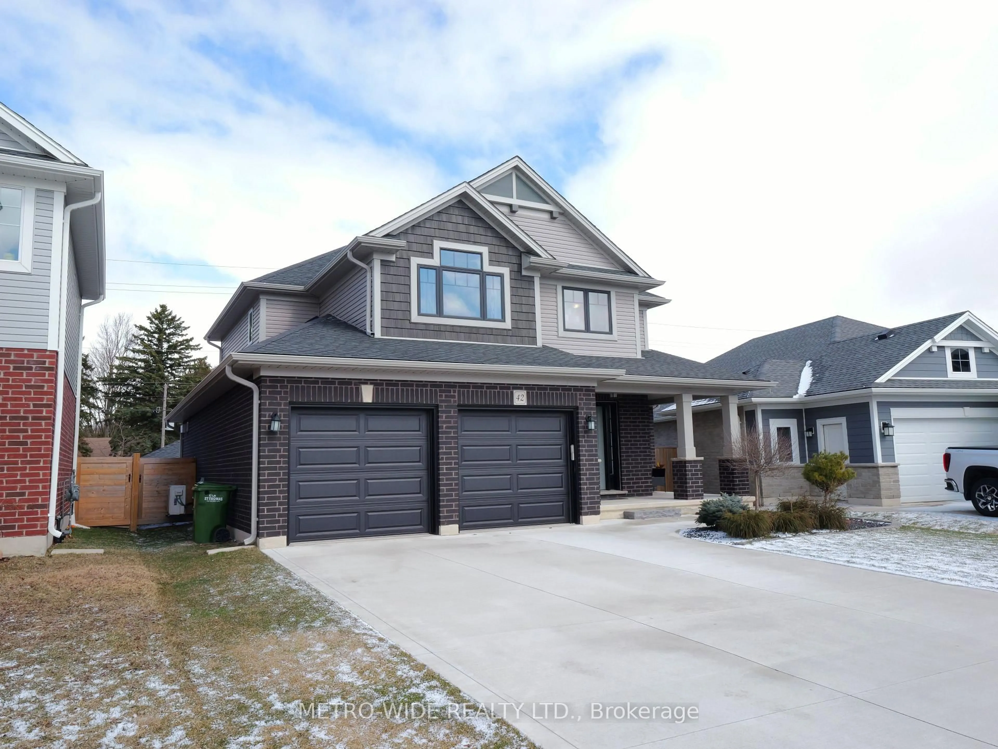 Home with brick exterior material, street for 42 Honey Bend, St. Thomas Ontario N5P 3S6