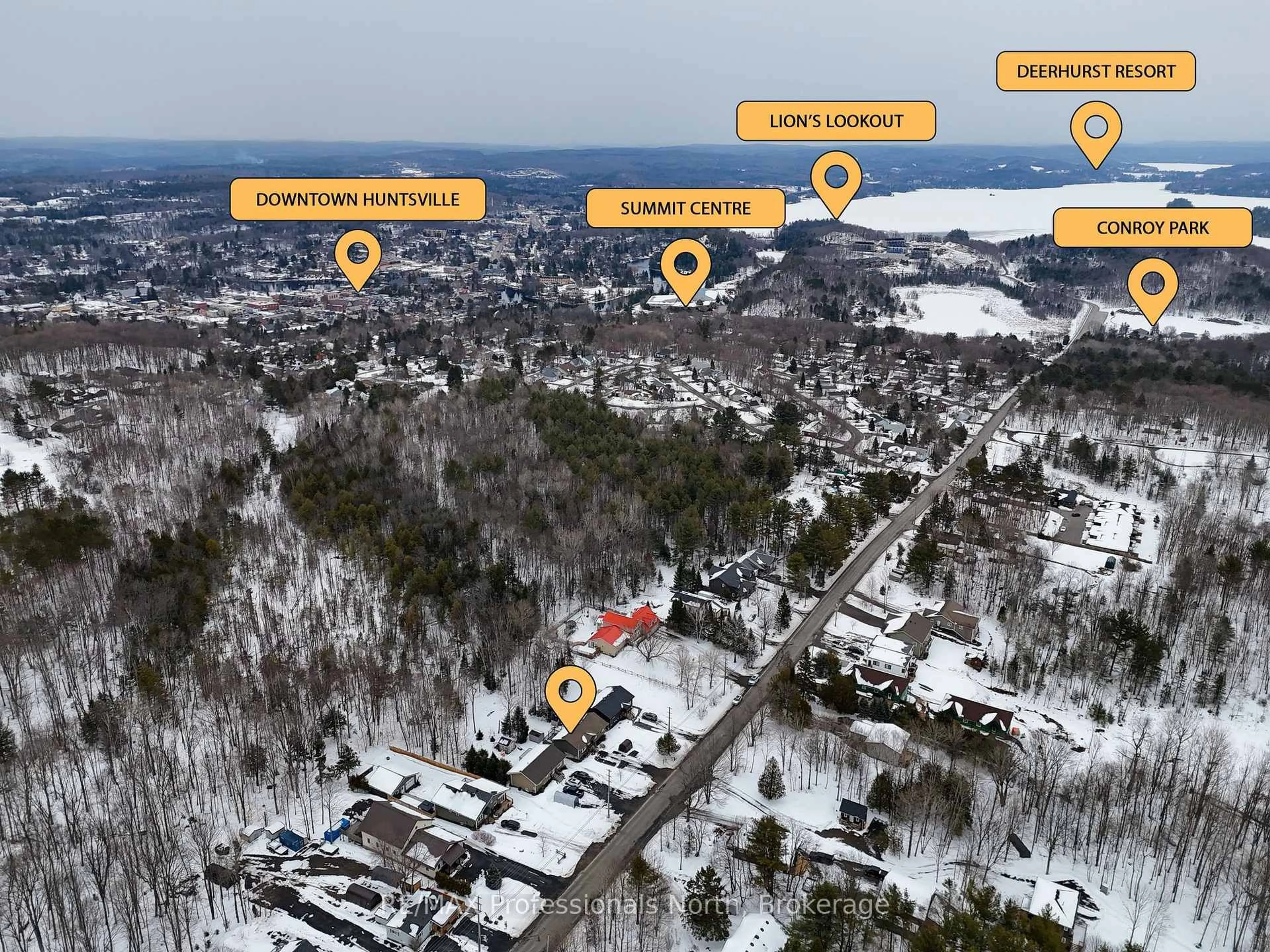 Picture of a map for 230 Townline Road W Rd, Huntsville Ontario P1H 1S7