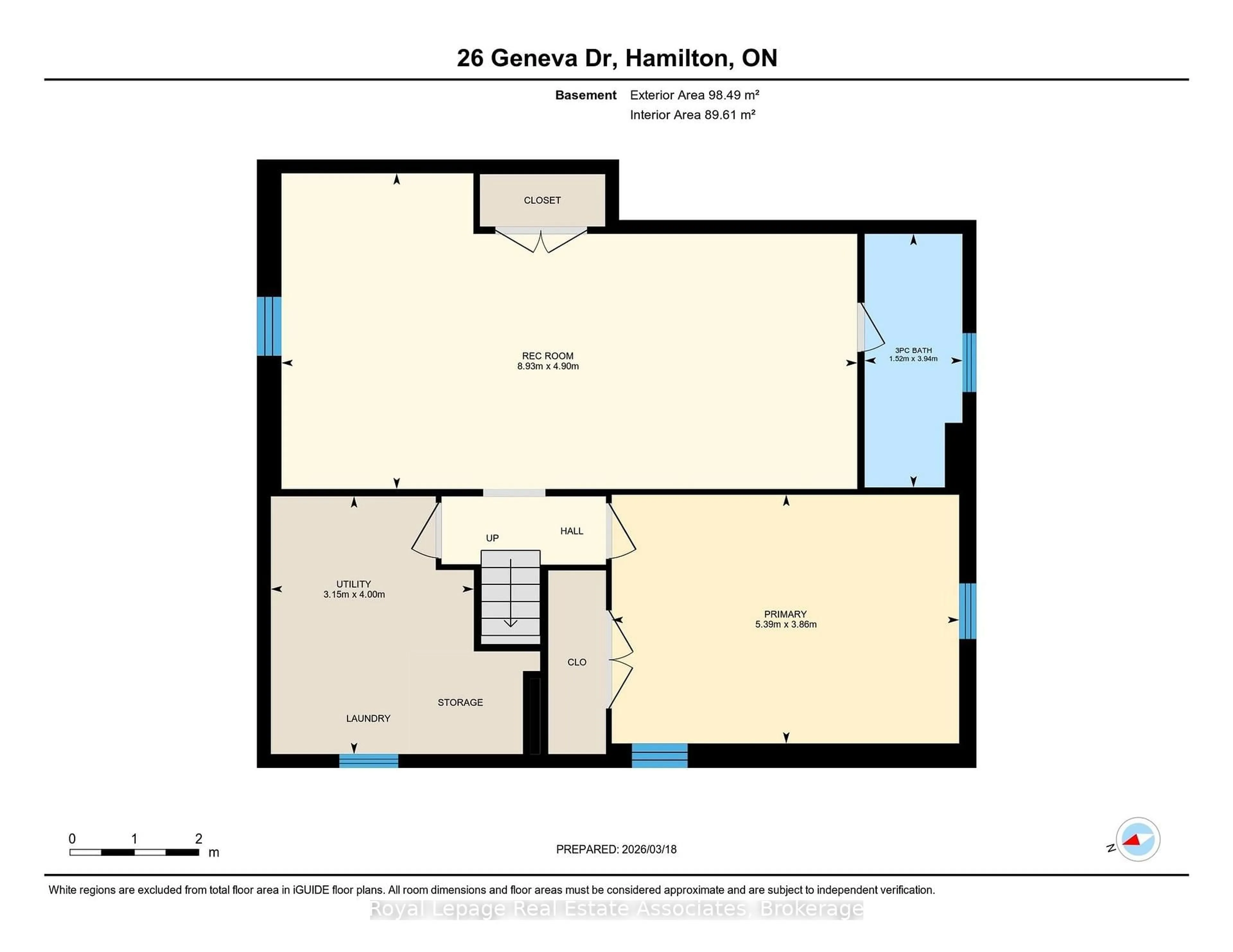 Floor plan for 26 Geneva Dr, Hamilton Ontario L9C 3Z5