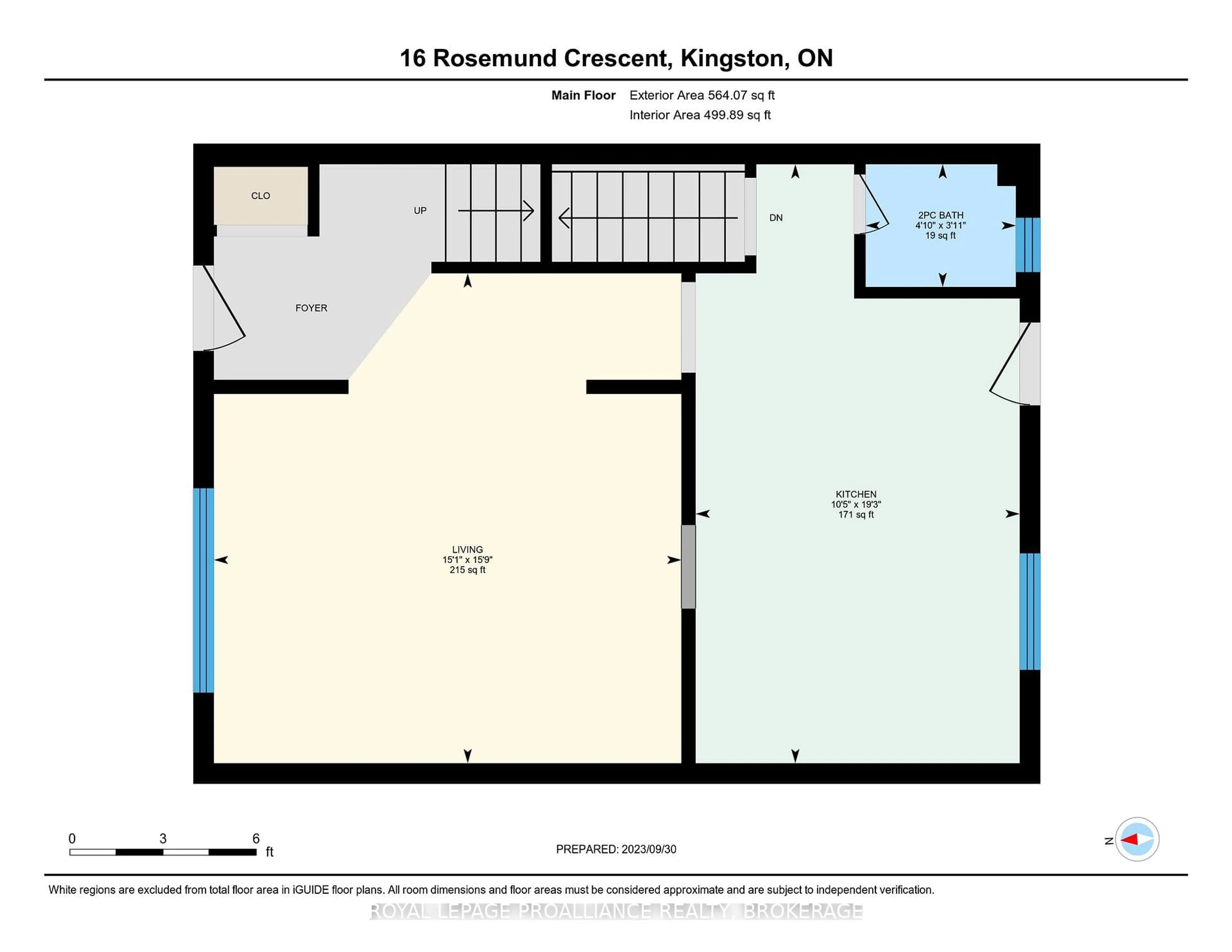 Floor plan for 16 Rosemund Cres, Kingston Ontario K7M 6Z3