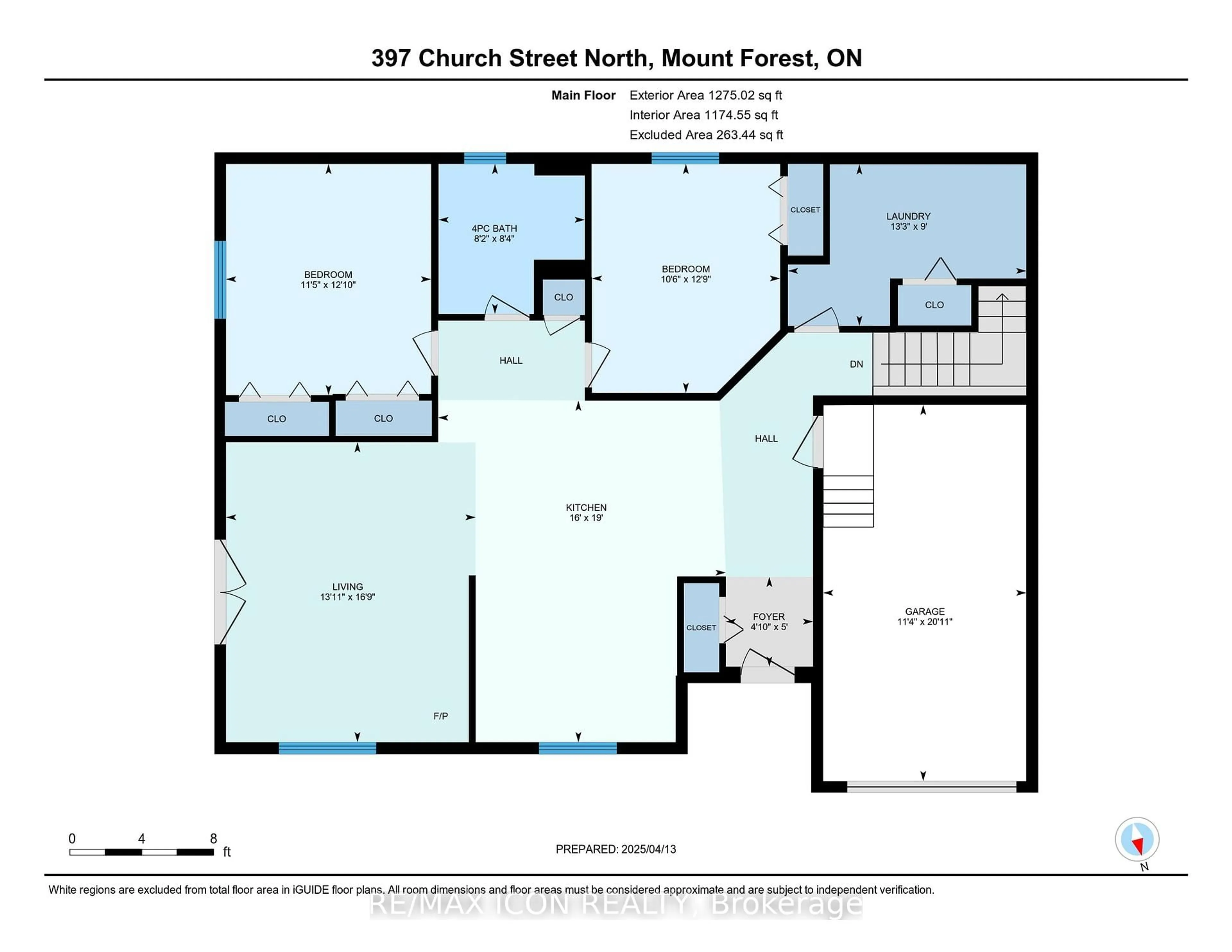 Floor plan for 397 Church St, Wellington North Ontario N0G 2L2