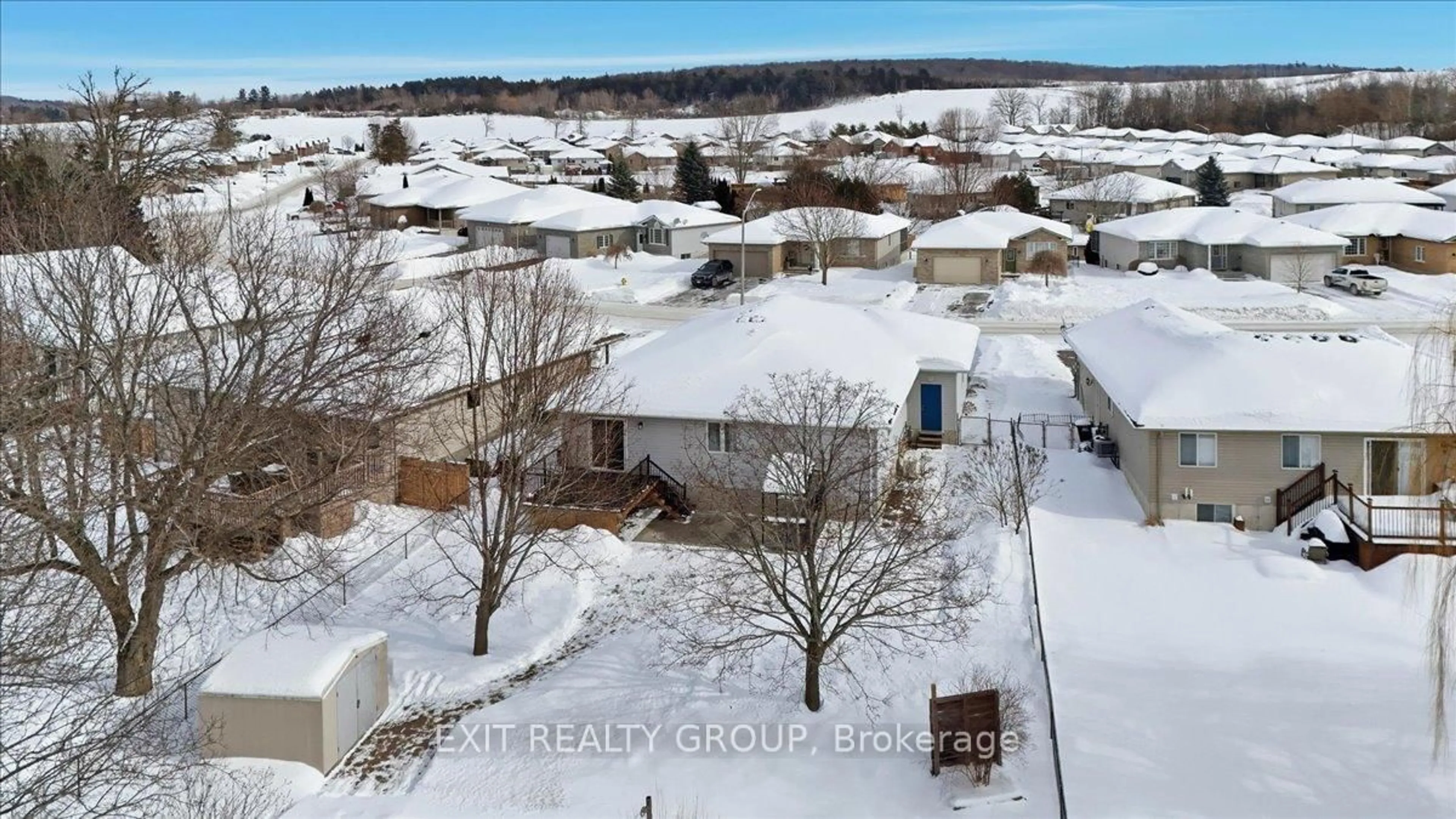 A pic from outside/outdoor area/front of a property/back of a property/a pic from drone, street for 14 Stonegate Cres, Hastings Ontario K0K 2C0
