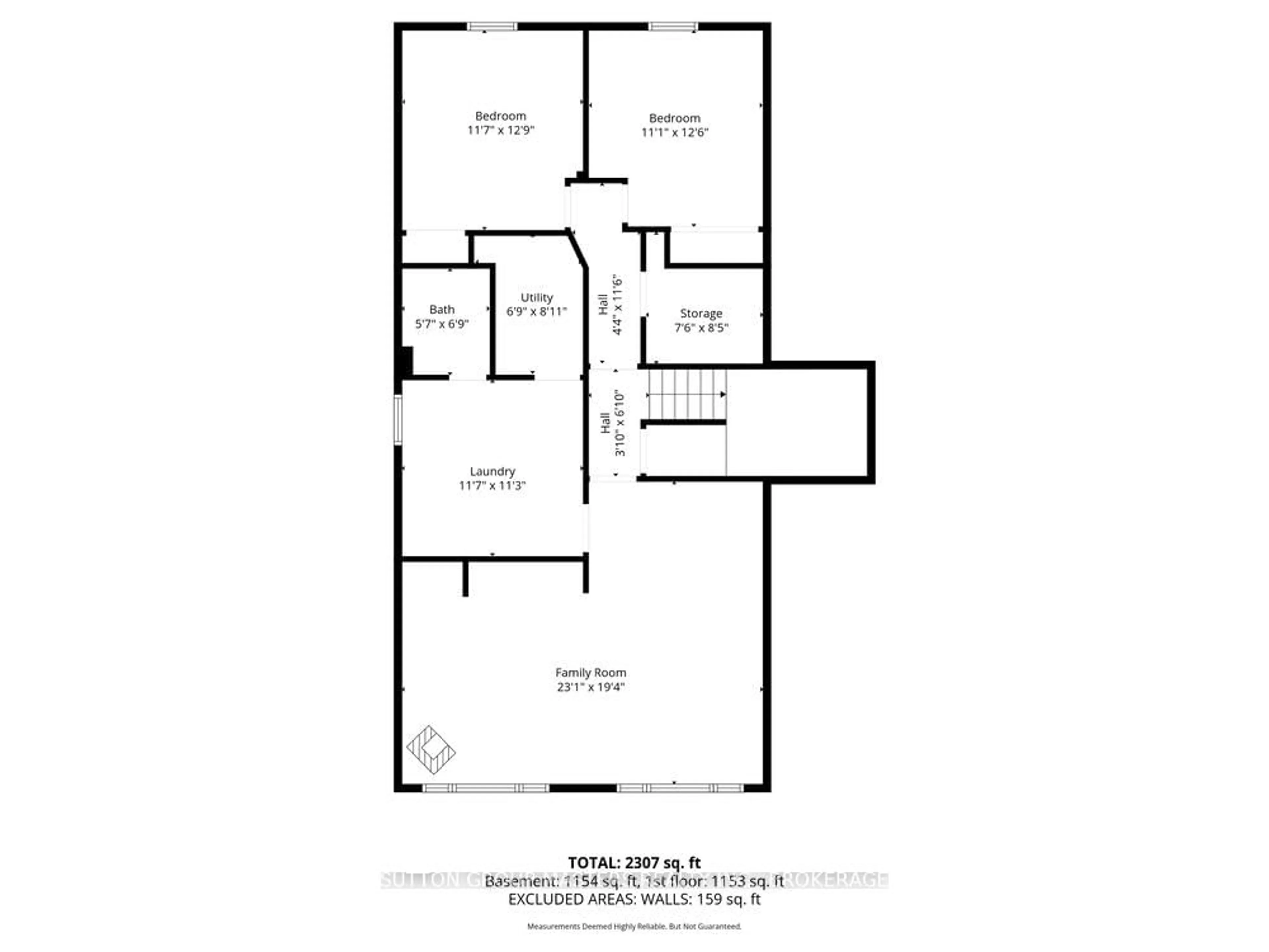 Floor plan for 948 Milford Dr, Kingston Ontario K7P 1N6