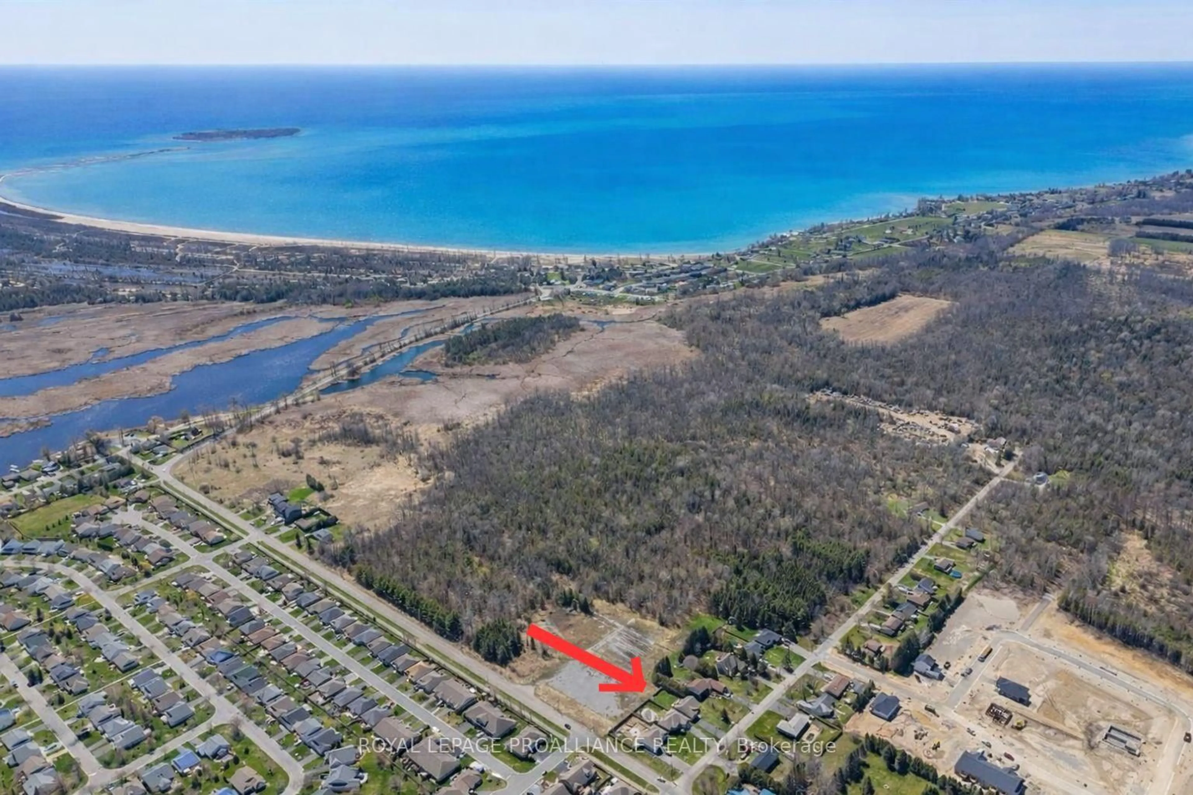 A pic from outside/outdoor area/front of a property/back of a property/a pic from drone, water/lake/river/ocean view for 305 Raglan St, Brighton Ontario K0K 1H0