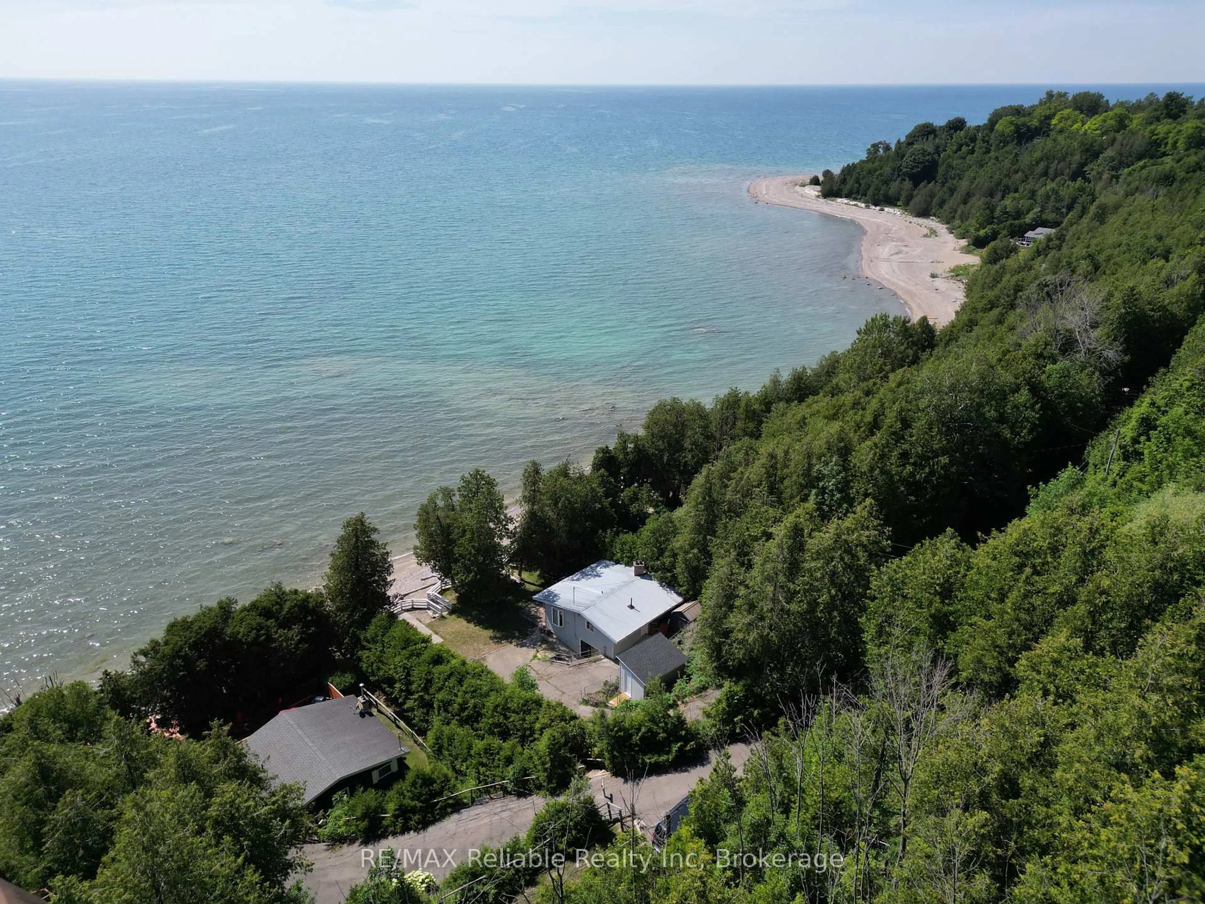 A pic from outside/outdoor area/front of a property/back of a property/a pic from drone, water/lake/river/ocean view for 83405 Cedar Bank Dr, Ashfield-Colborne-Wawanosh Ontario N7A 3X9