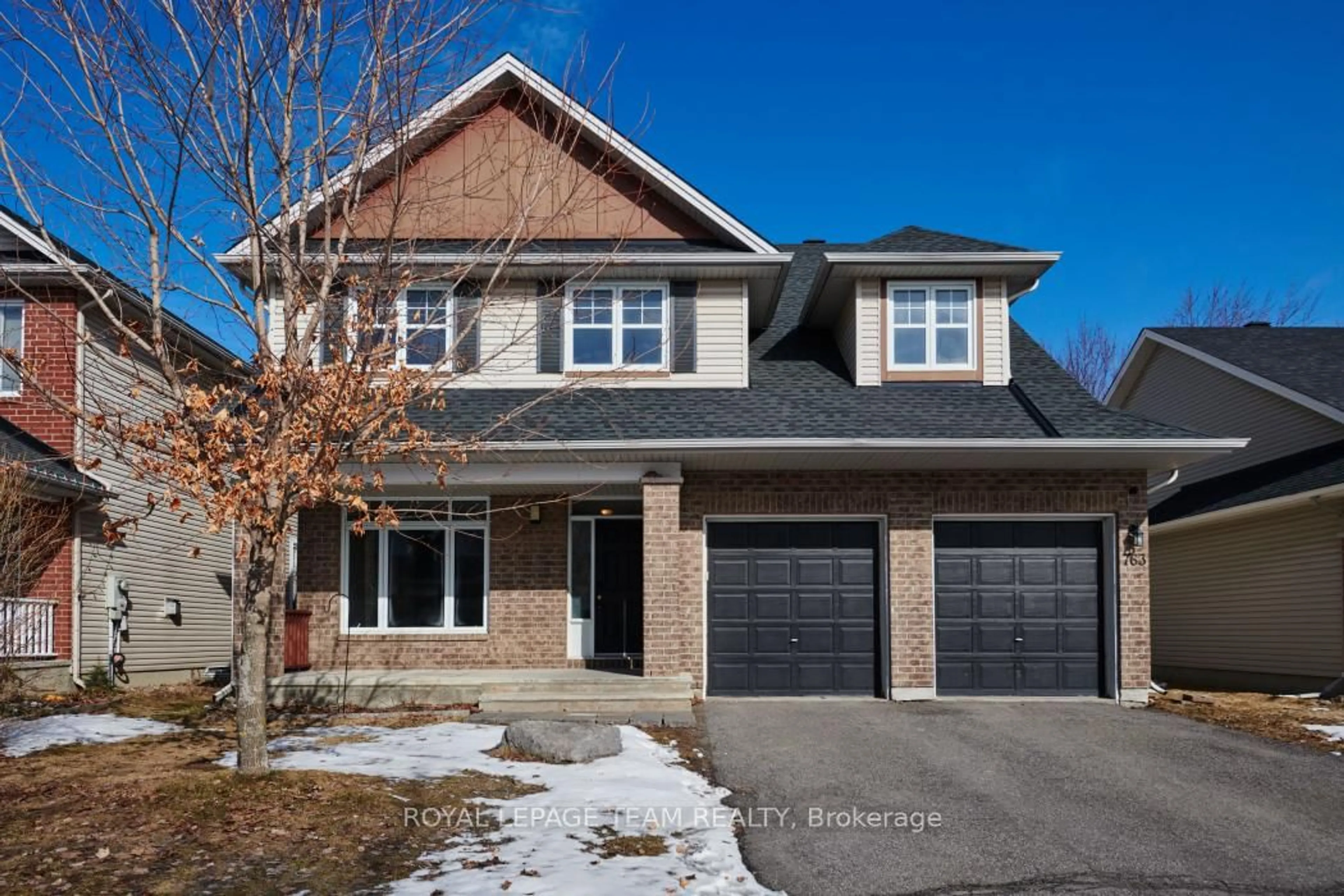 Home with brick exterior material, street for 763 Long Point Circ, Ottawa Ontario K1T 4H5