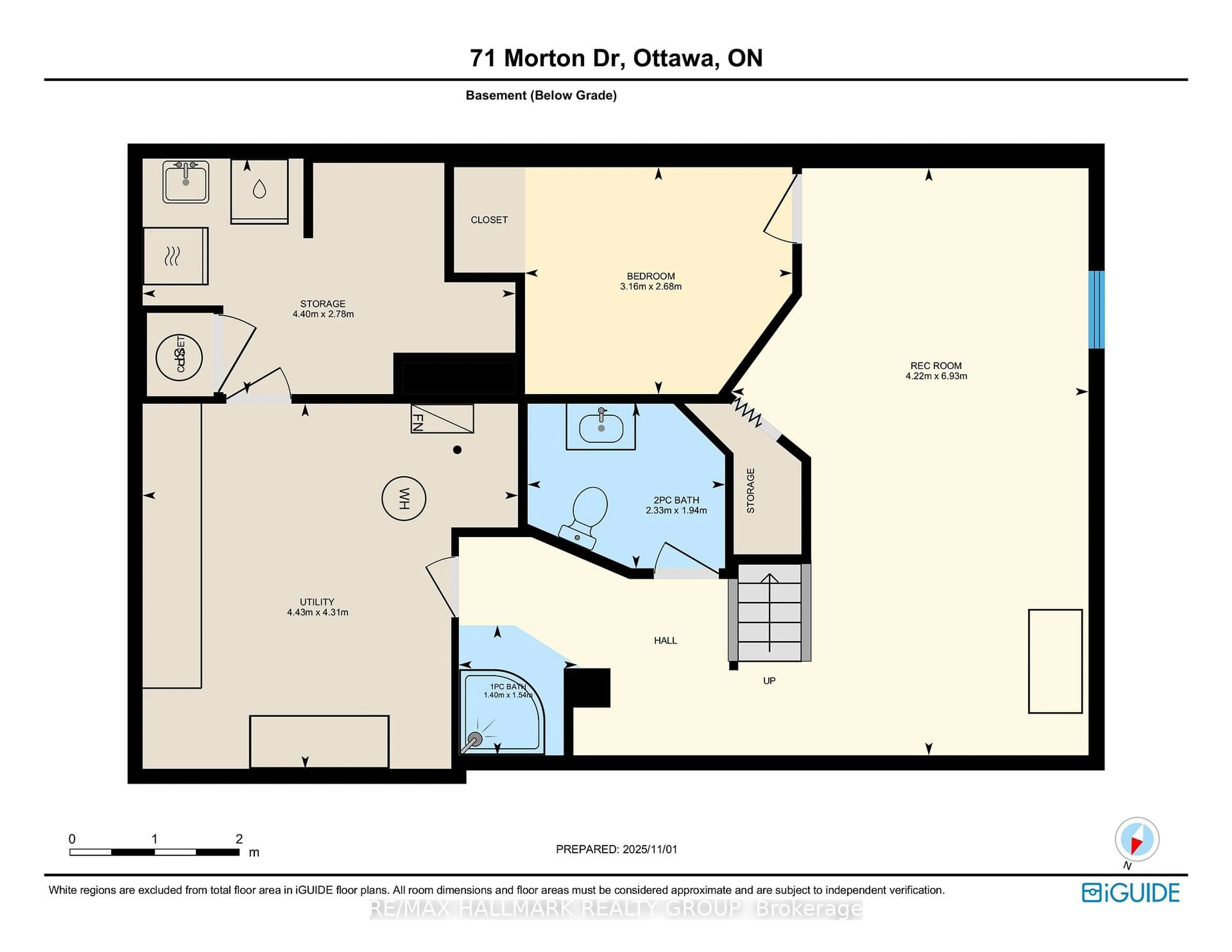 Floor plan for 71 Morton Dr, Ottawa Ontario K2L 1W9