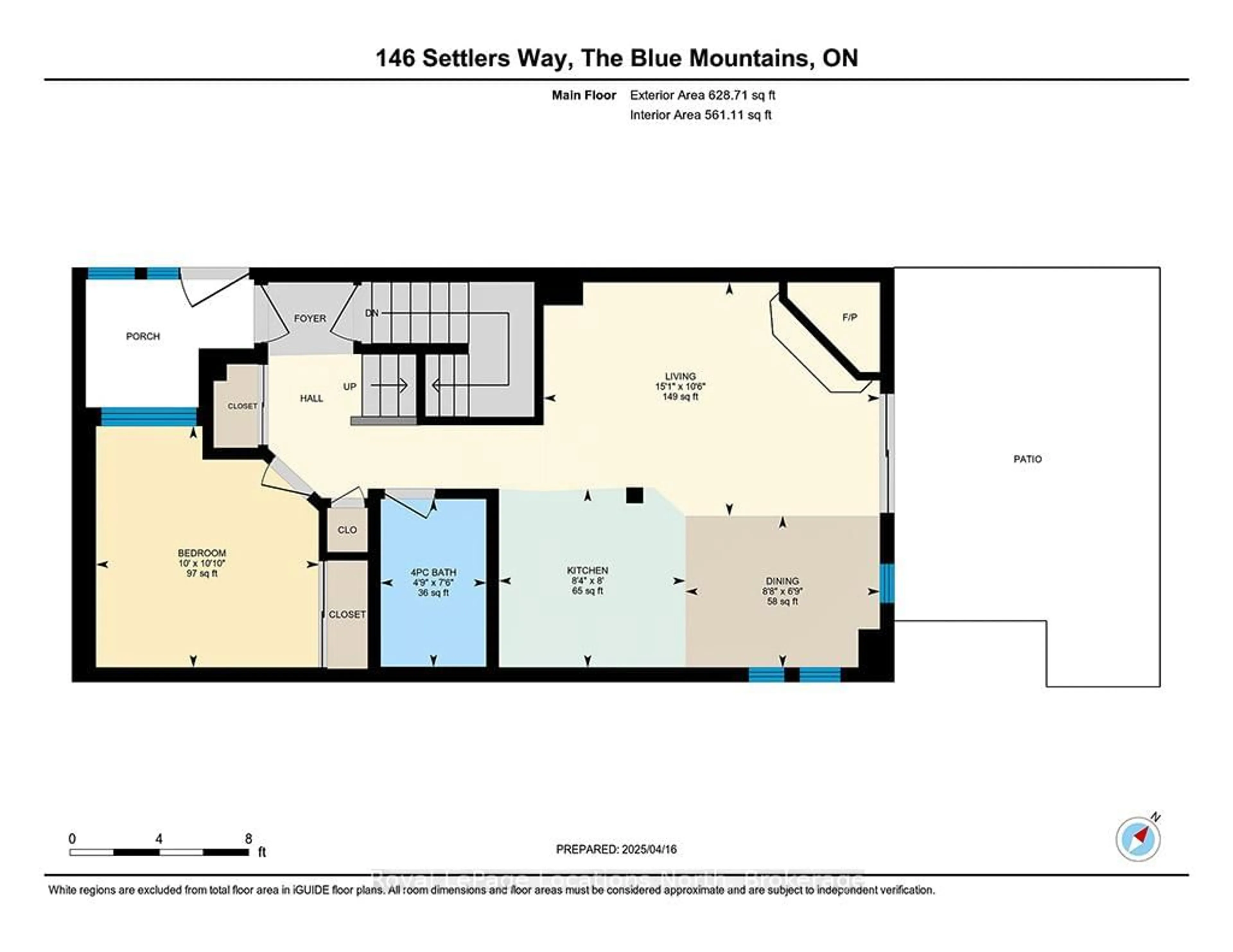 Floor plan for 146 Settlers Way #38, Blue Mountains Ontario L9Y 0N9