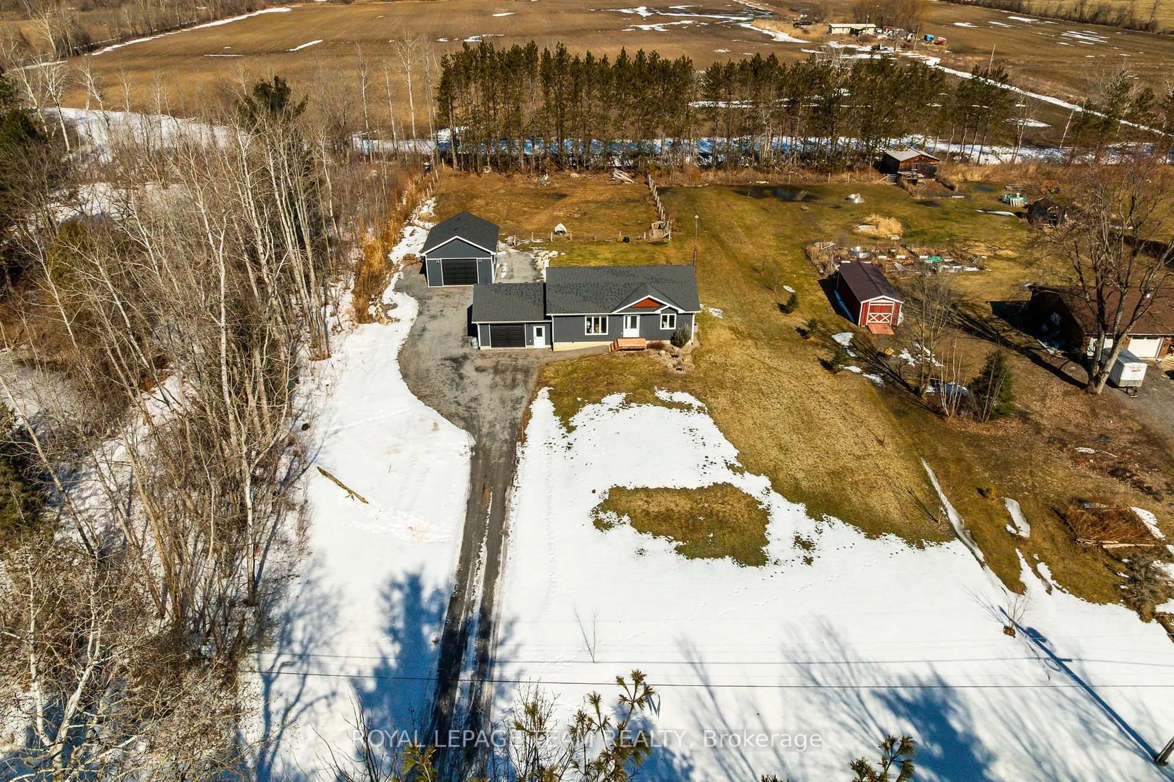 A pic from outside/outdoor area/front of a property/back of a property/a pic from drone, mountain view for 10625 Loughlin Ridge Rd, North Dundas Ontario K0E 1S0