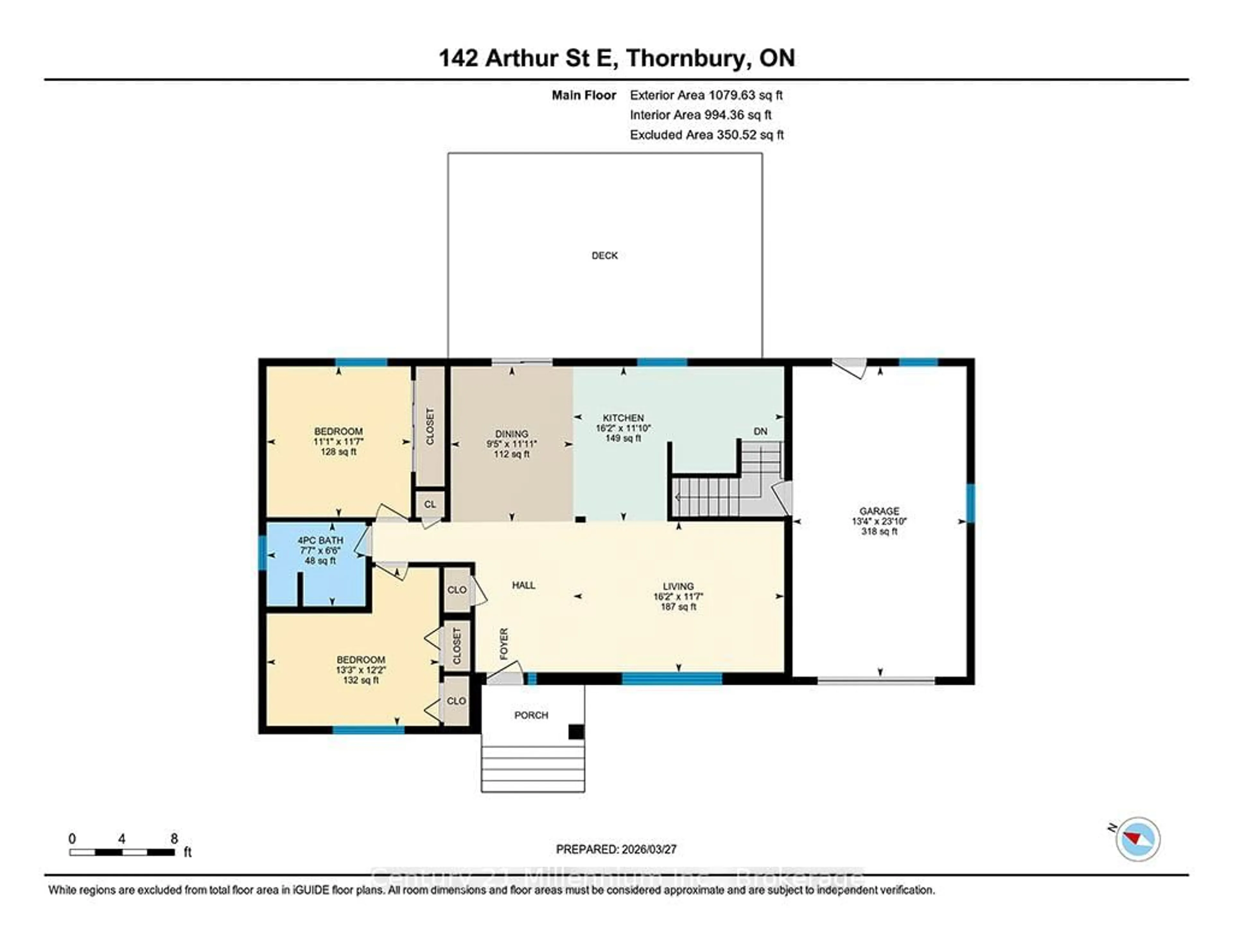 Floor plan for 142 Arthur St, Blue Mountains Ontario N0H 2P0