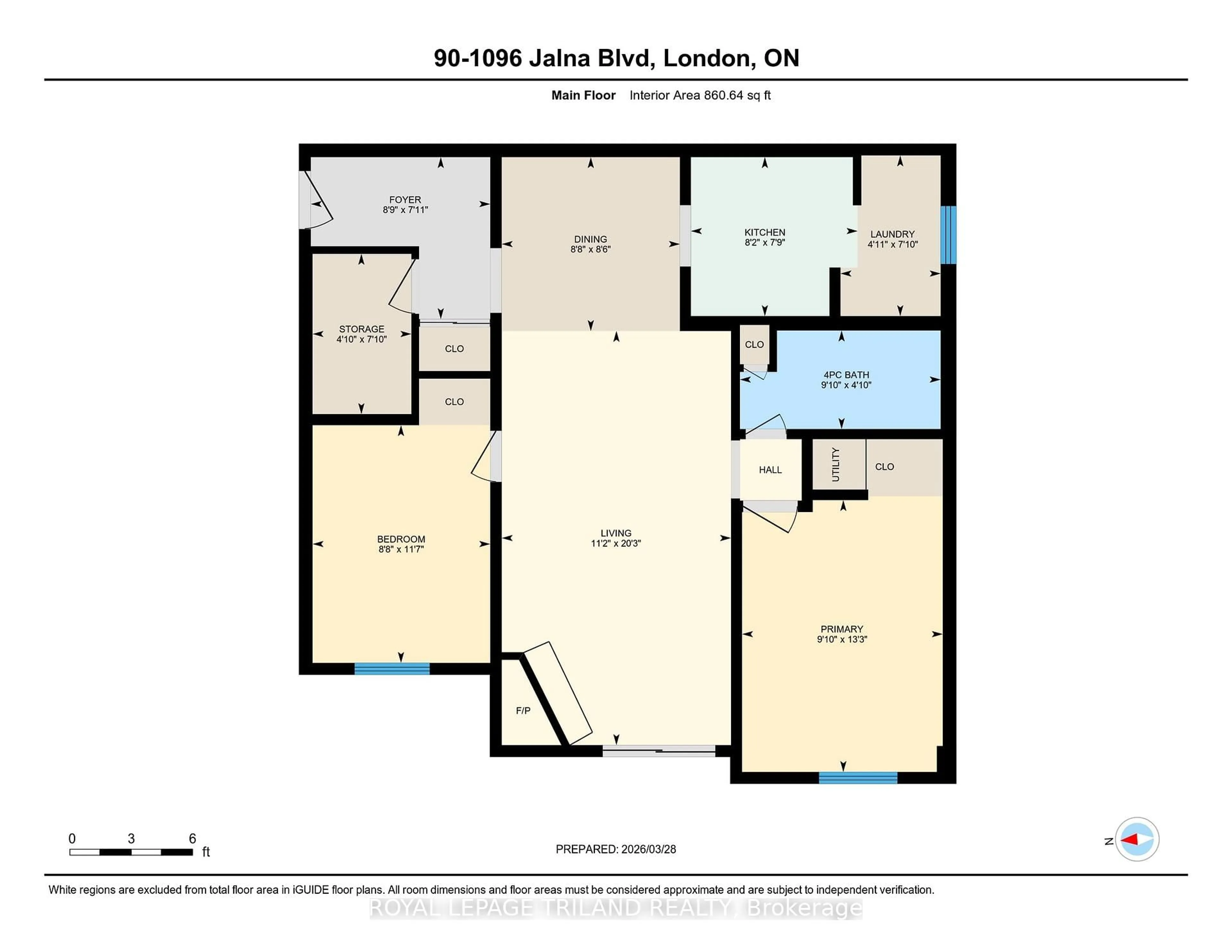 Floor plan for 1096 JALNA Blvd #90, London South Ontario N6E 3B8