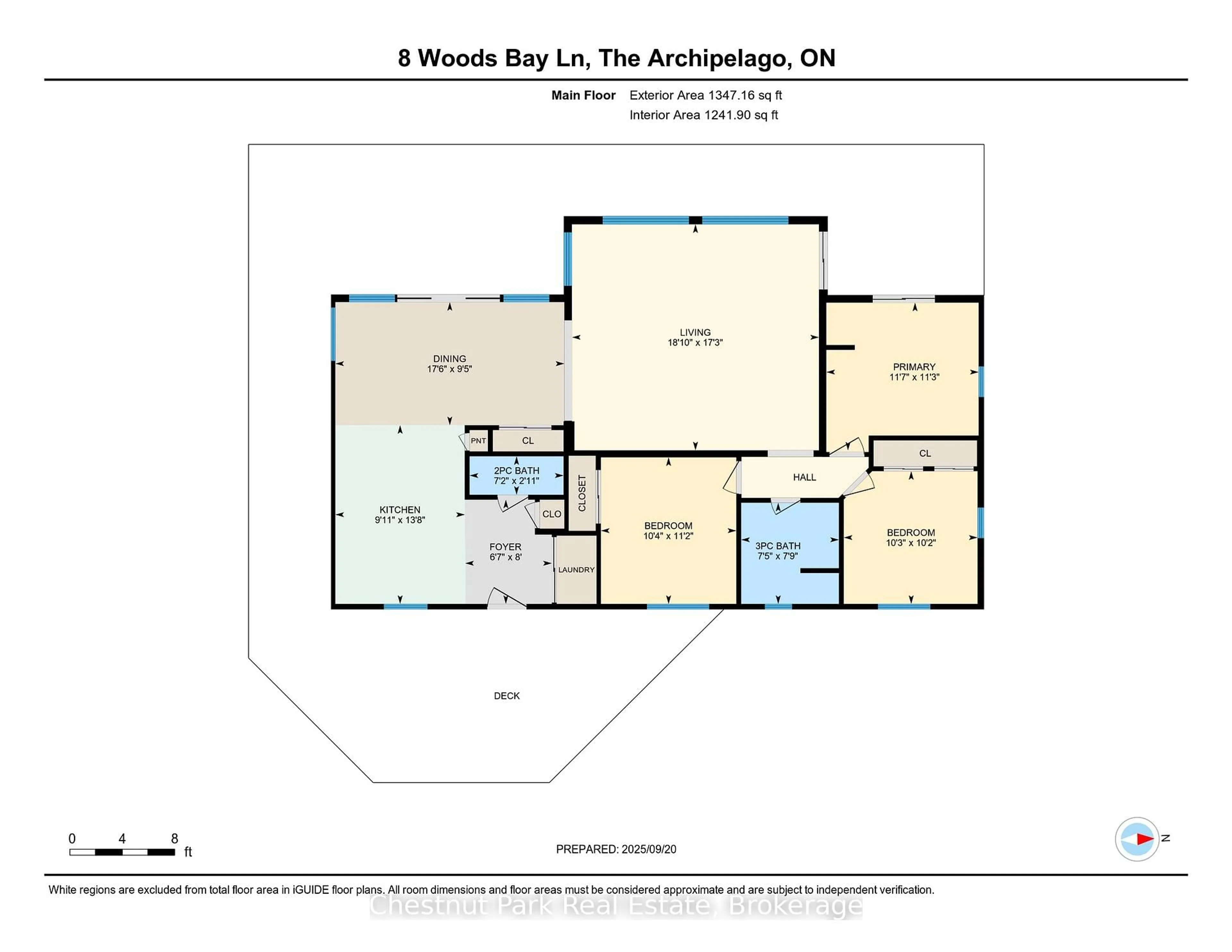 Floor plan for 8 Woods Bay Lane, The Archipelago Ontario P2A 3B2