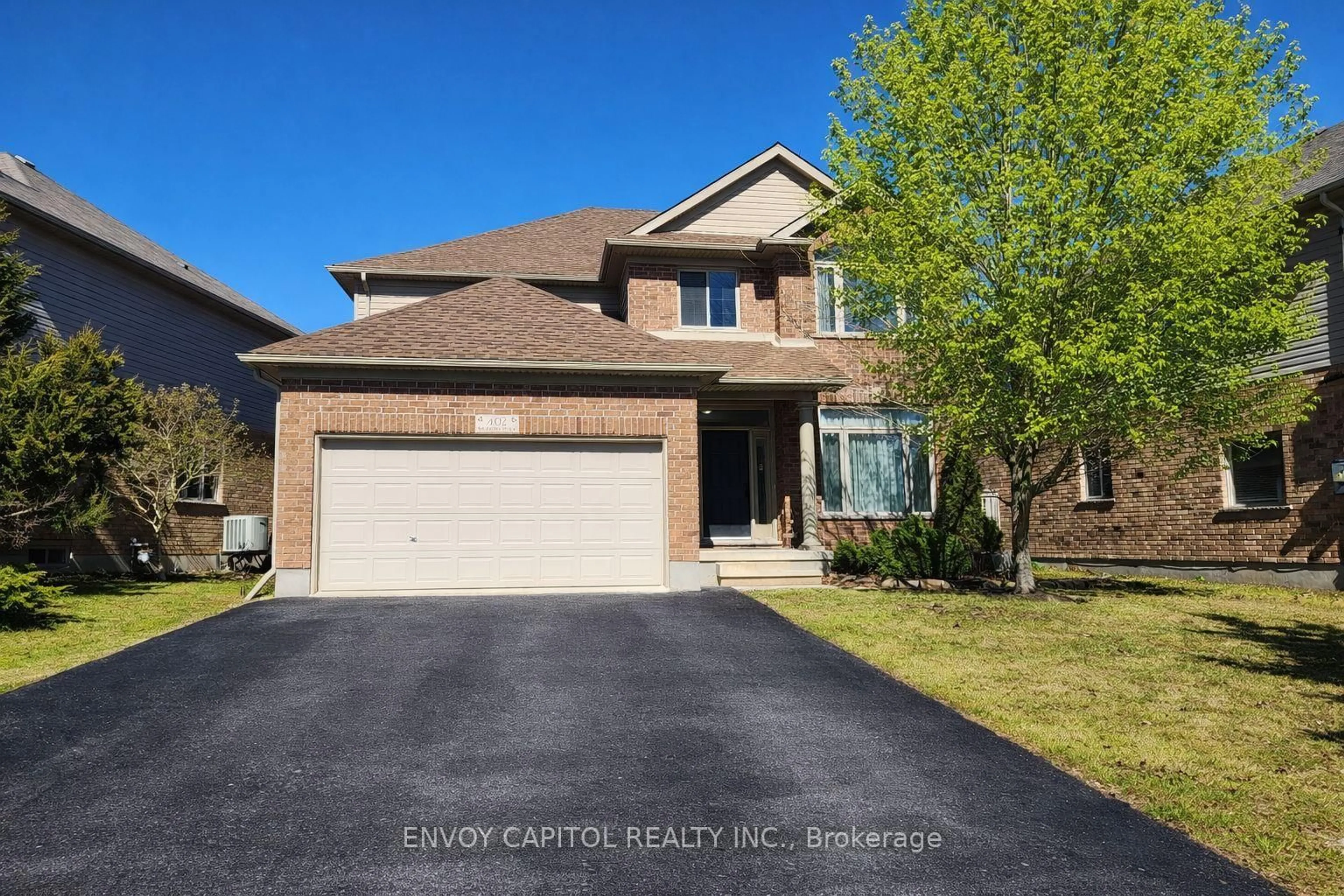 Home with brick exterior material, street for 402 Palamino Pl, Waterloo Ontario N2K 4K5