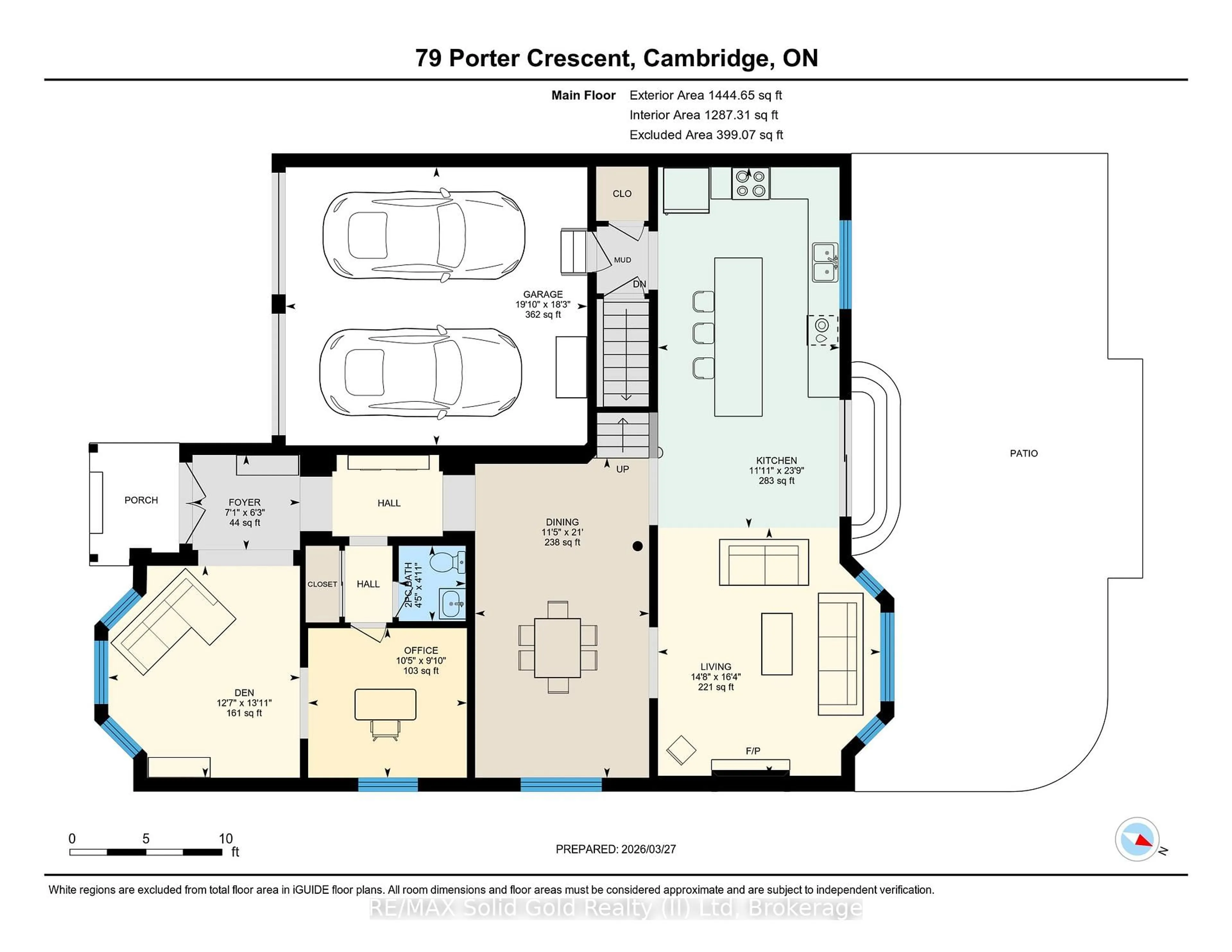Floor plan for 79 Porter Cres, Cambridge Ontario N3C 0B7
