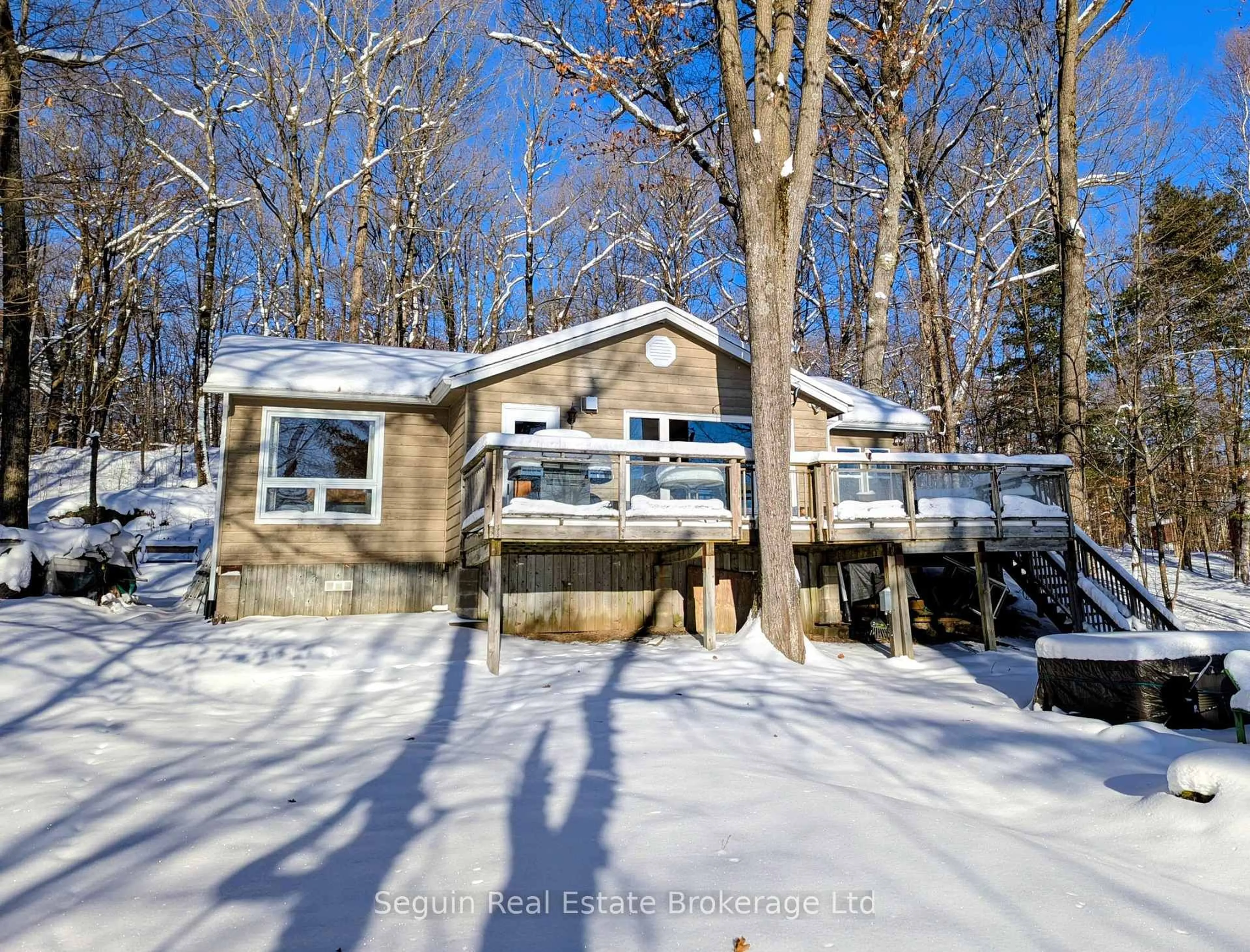 A pic from outside/outdoor area/front of a property/back of a property/a pic from drone, unknown for 151 Sugar Lake Rd, Seguin Ontario P2A 0B6