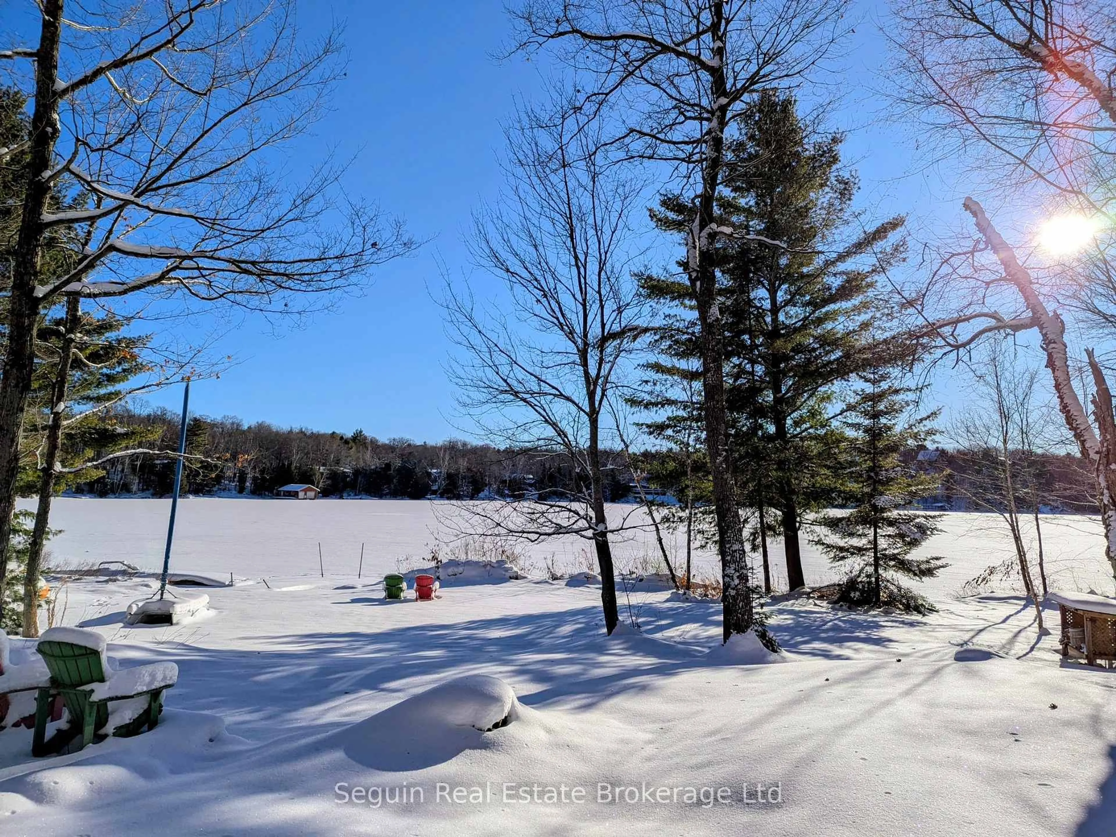 A pic from outside/outdoor area/front of a property/back of a property/a pic from drone, unknown for 151 Sugar Lake Rd, Seguin Ontario P2A 0B6