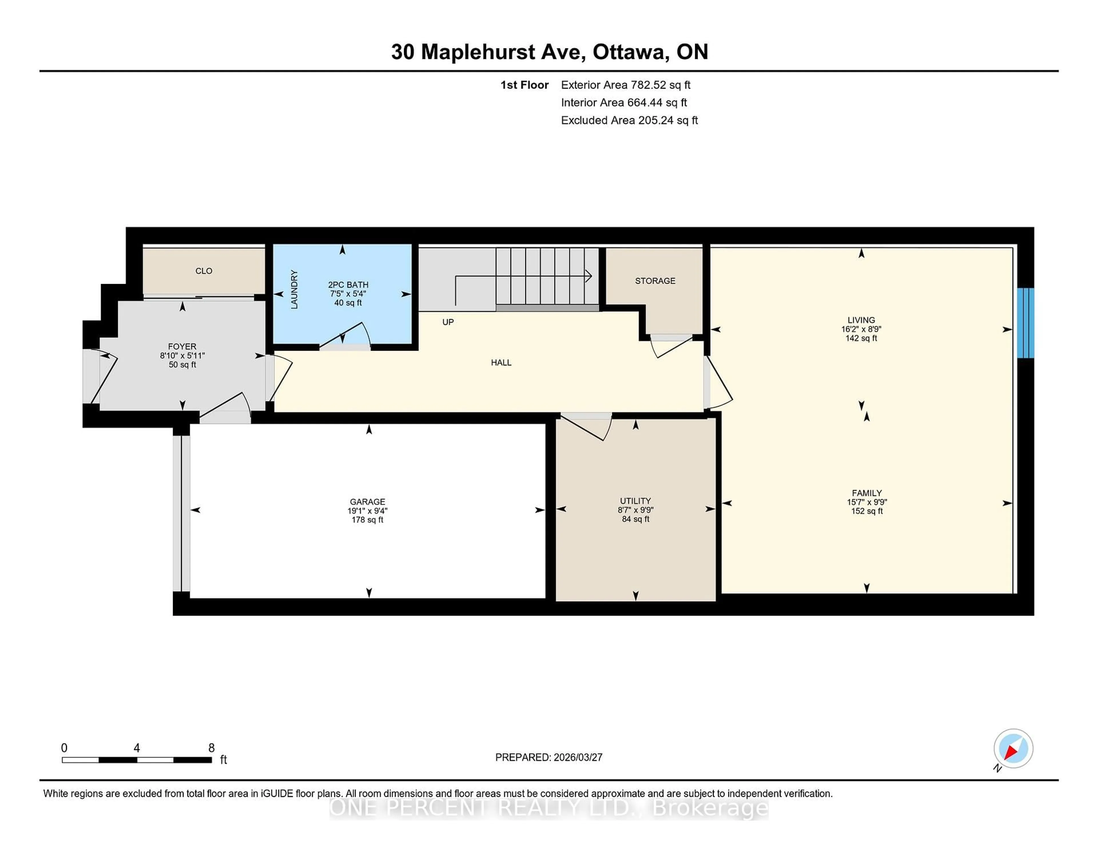 Floor plan for 30 Maplehurst Ave, Ottawa Ontario K2H 9G2