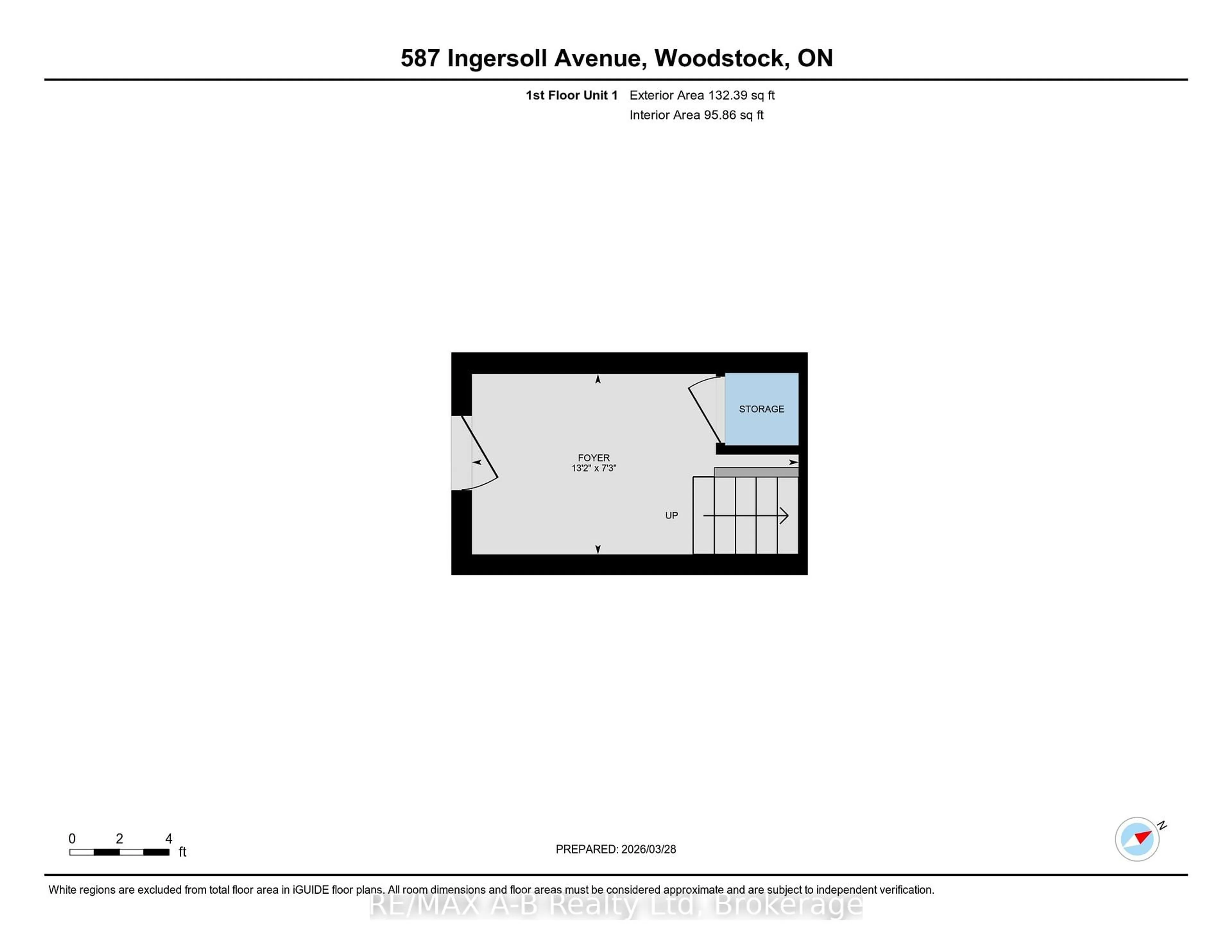 Floor plan for 587 Ingersoll Ave, Woodstock Ontario N4S 4Y4