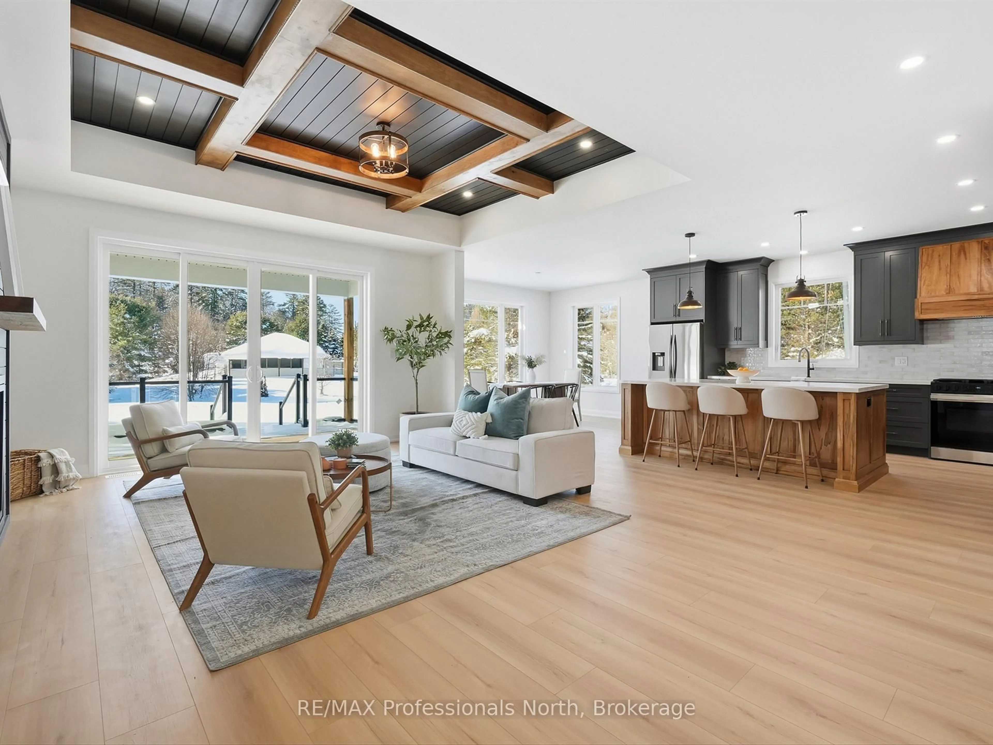 Open concept kitchen, unknown for 11 Clarkes Lane, Huntsville Ontario P0B 1M0