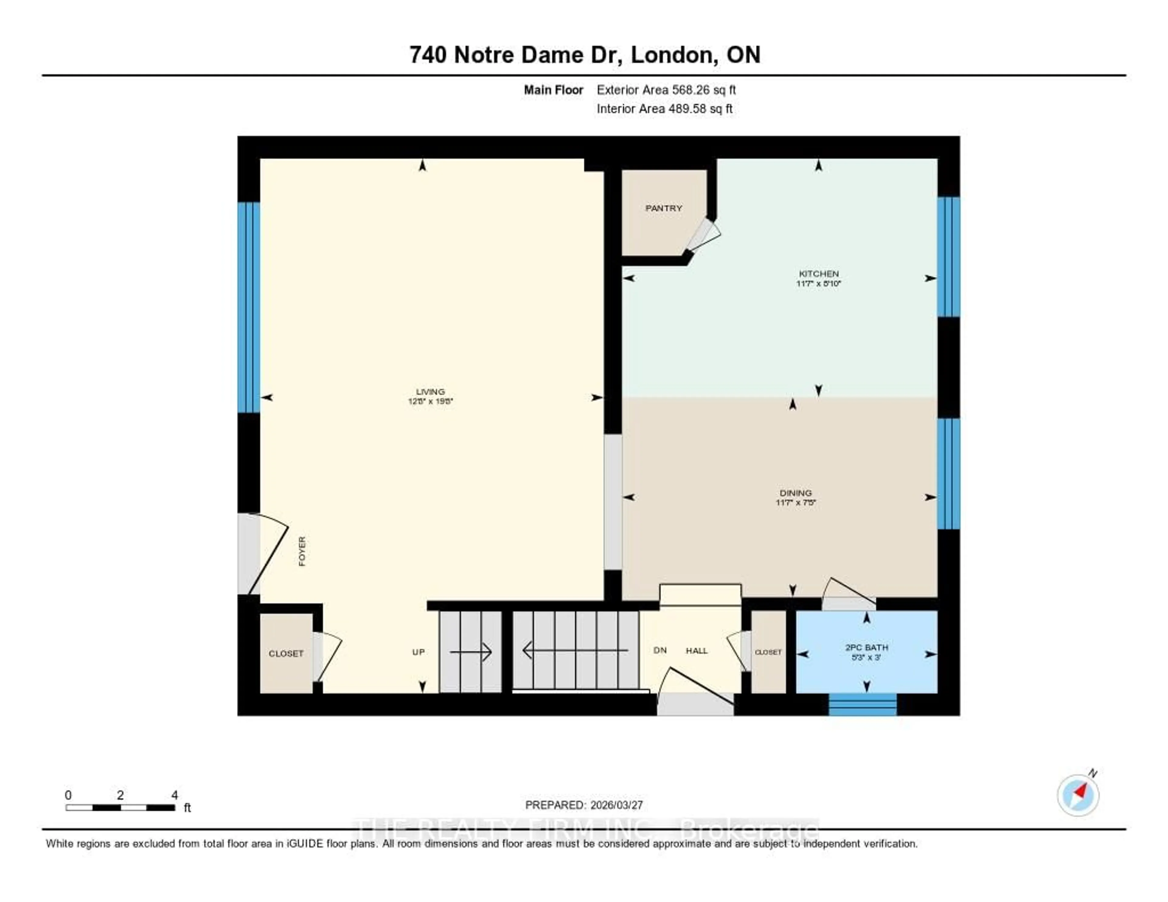 Floor plan for 740 NOTRE DAME Dr, London South Ontario N6J 3B6