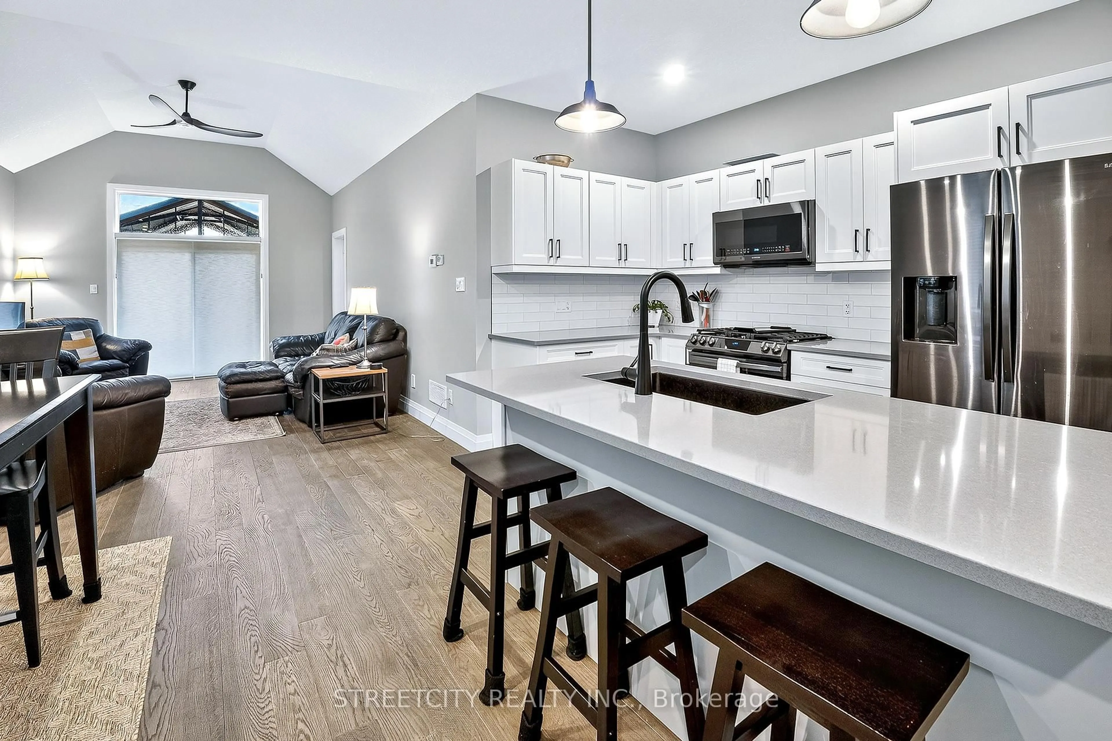 Open concept kitchen, unknown for 56 Compress Tr, Central Elgin Ontario L5G 4T8