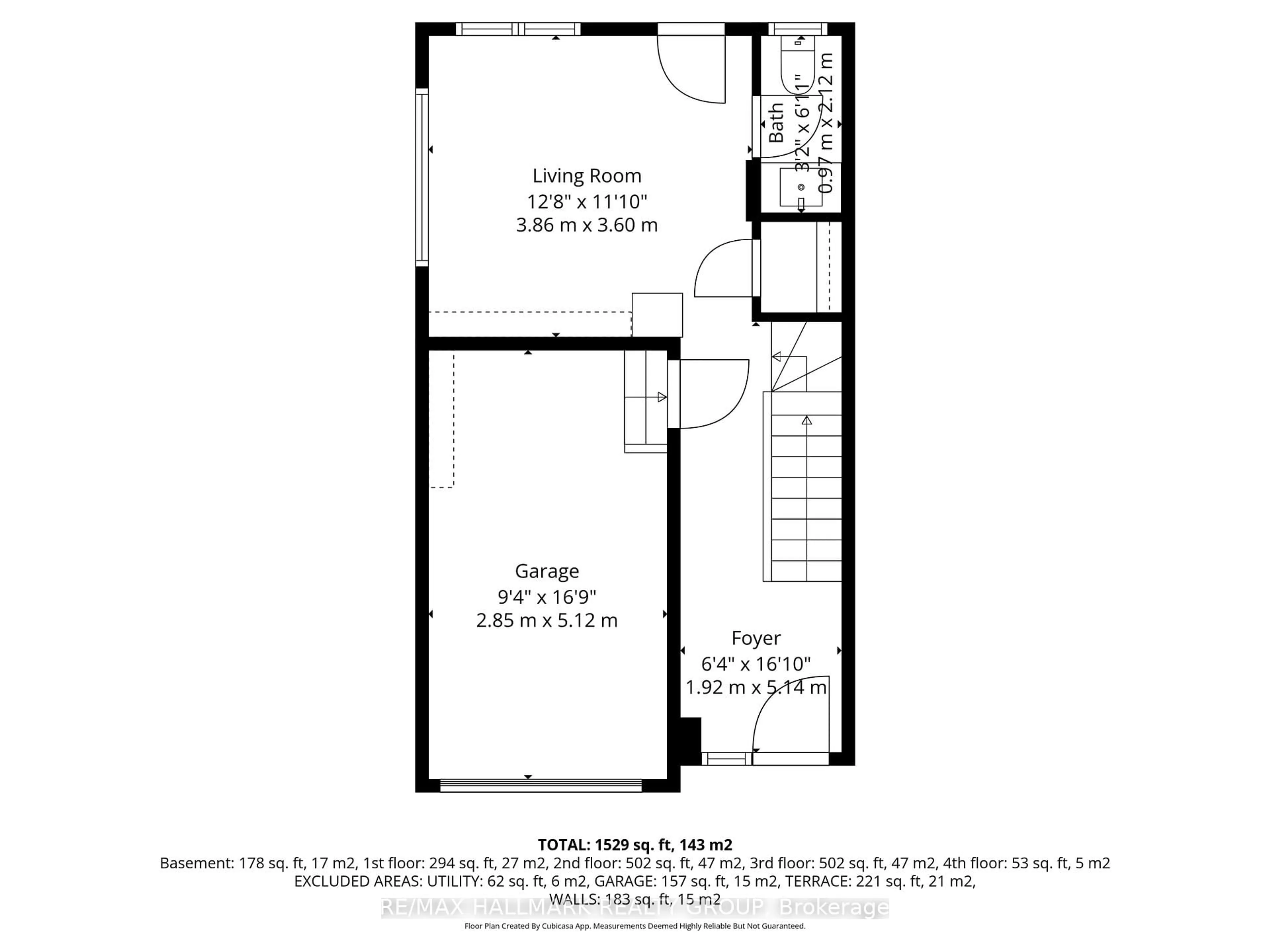 Floor plan for 175 Armstrong St, Ottawa Ontario K1Y 2W2