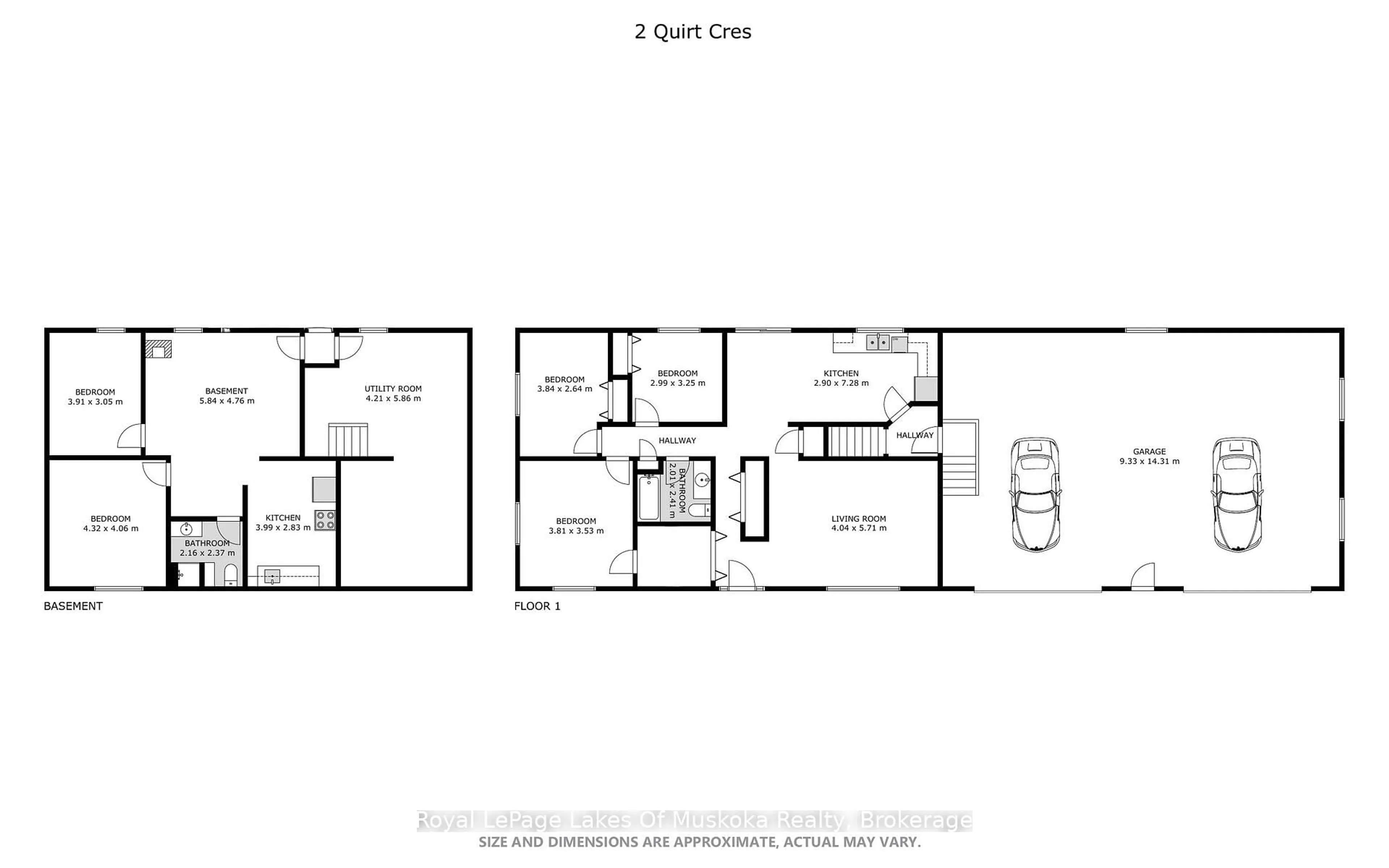 Floor plan for 2 Quirt Cres, Sundridge Ontario P0A 1Z0