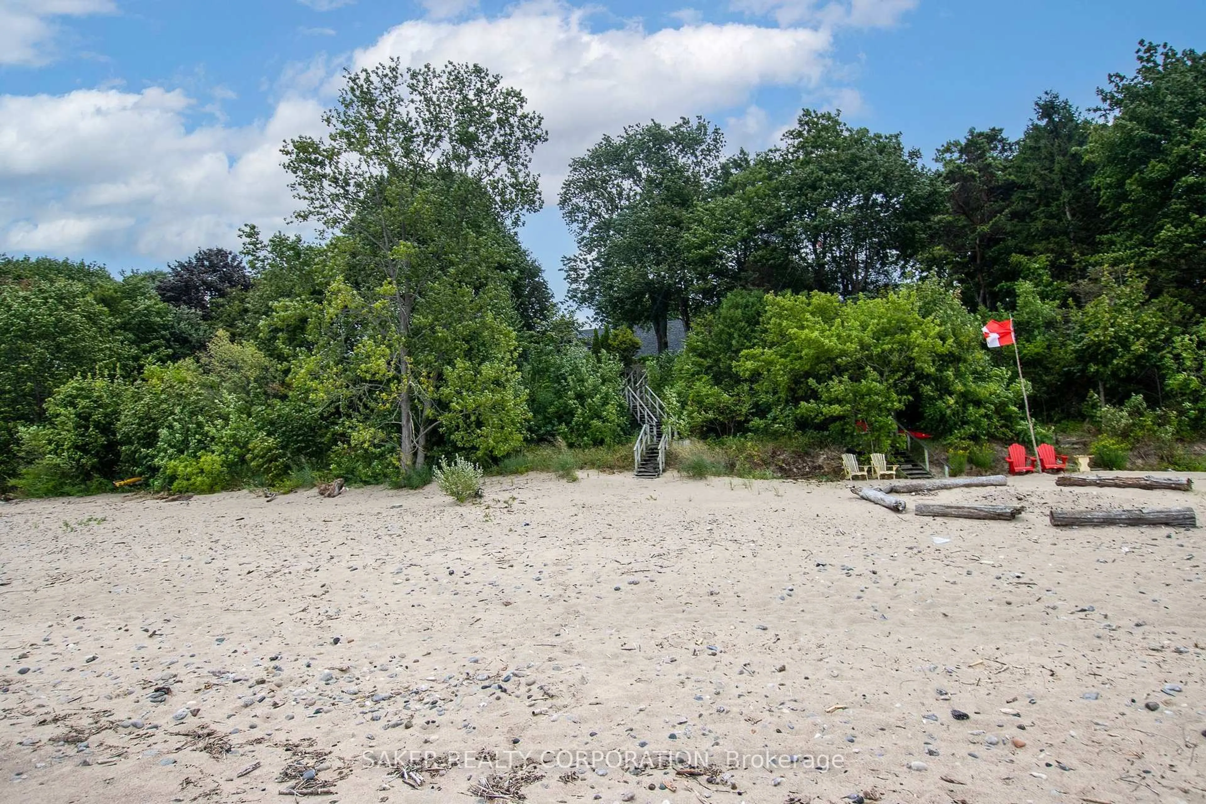 Patio, forest/trees view for 71247 Elizabeth St, Bluewater Ontario N0M 1N0