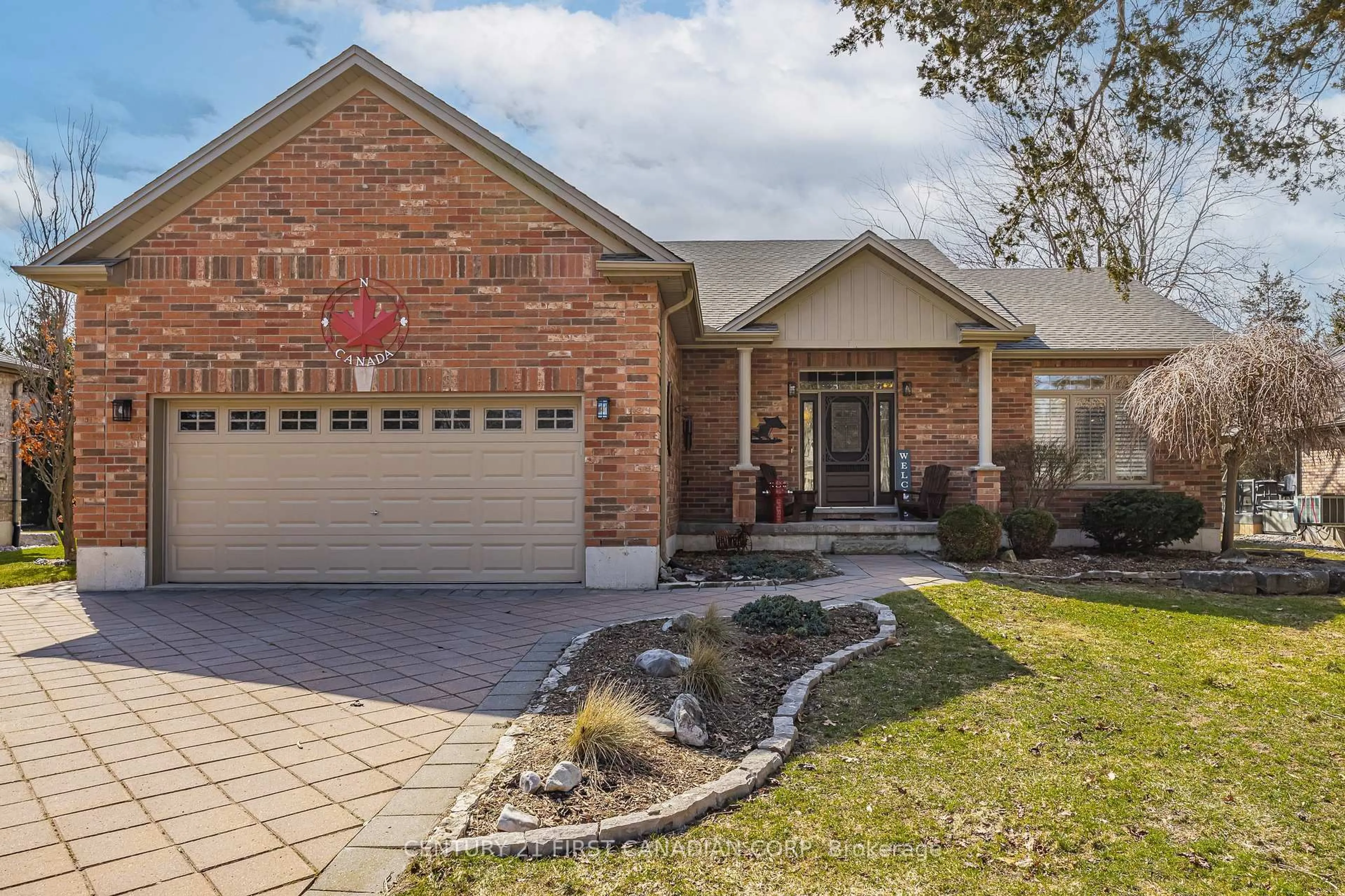 Home with brick exterior material, street for 10159 Meadowlilly Cres, Lambton Shores Ontario N0M 1T0