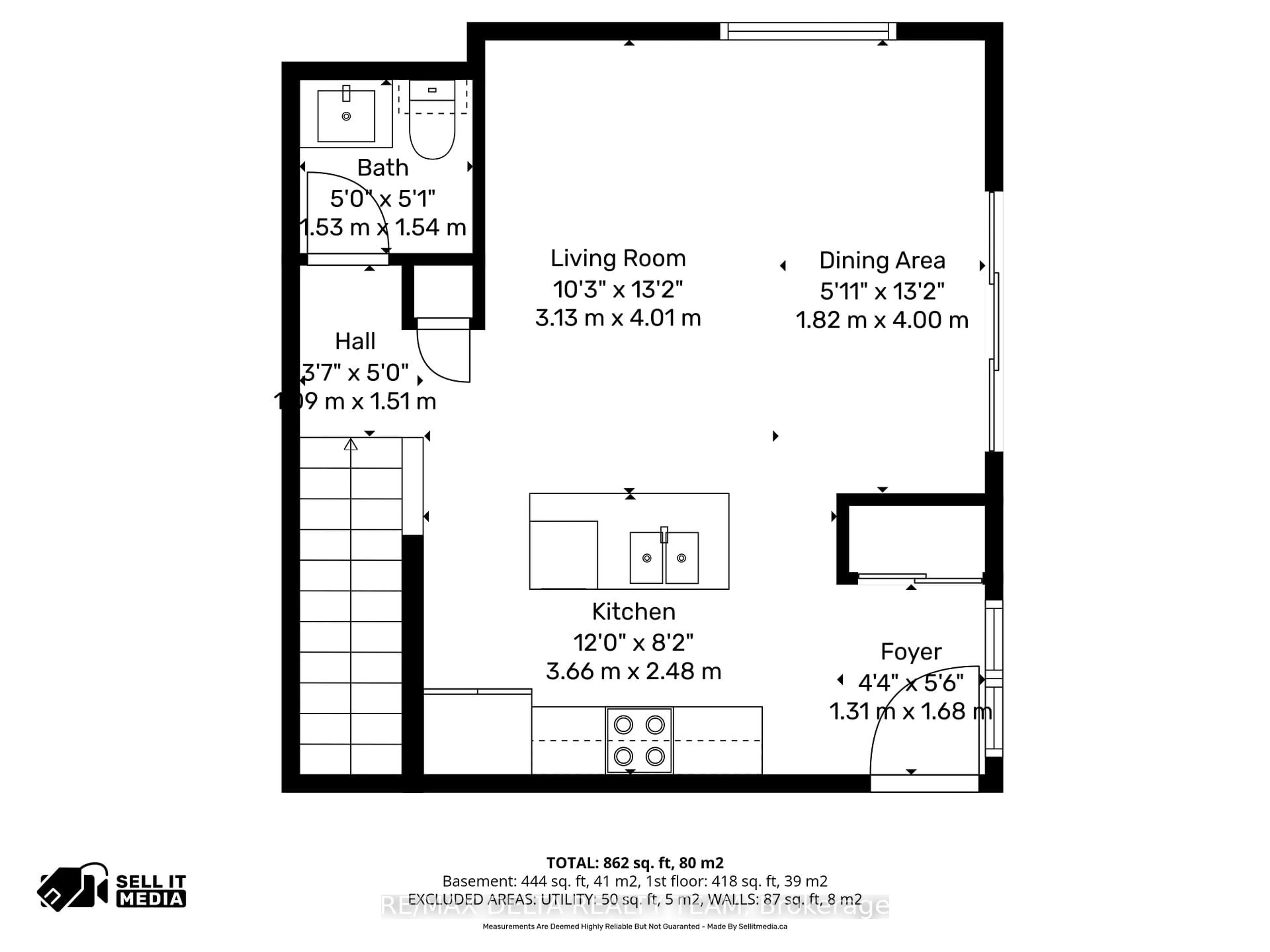 Floor plan for 516 Decoeur Dr #D, Ottawa Ontario K4A 5H5