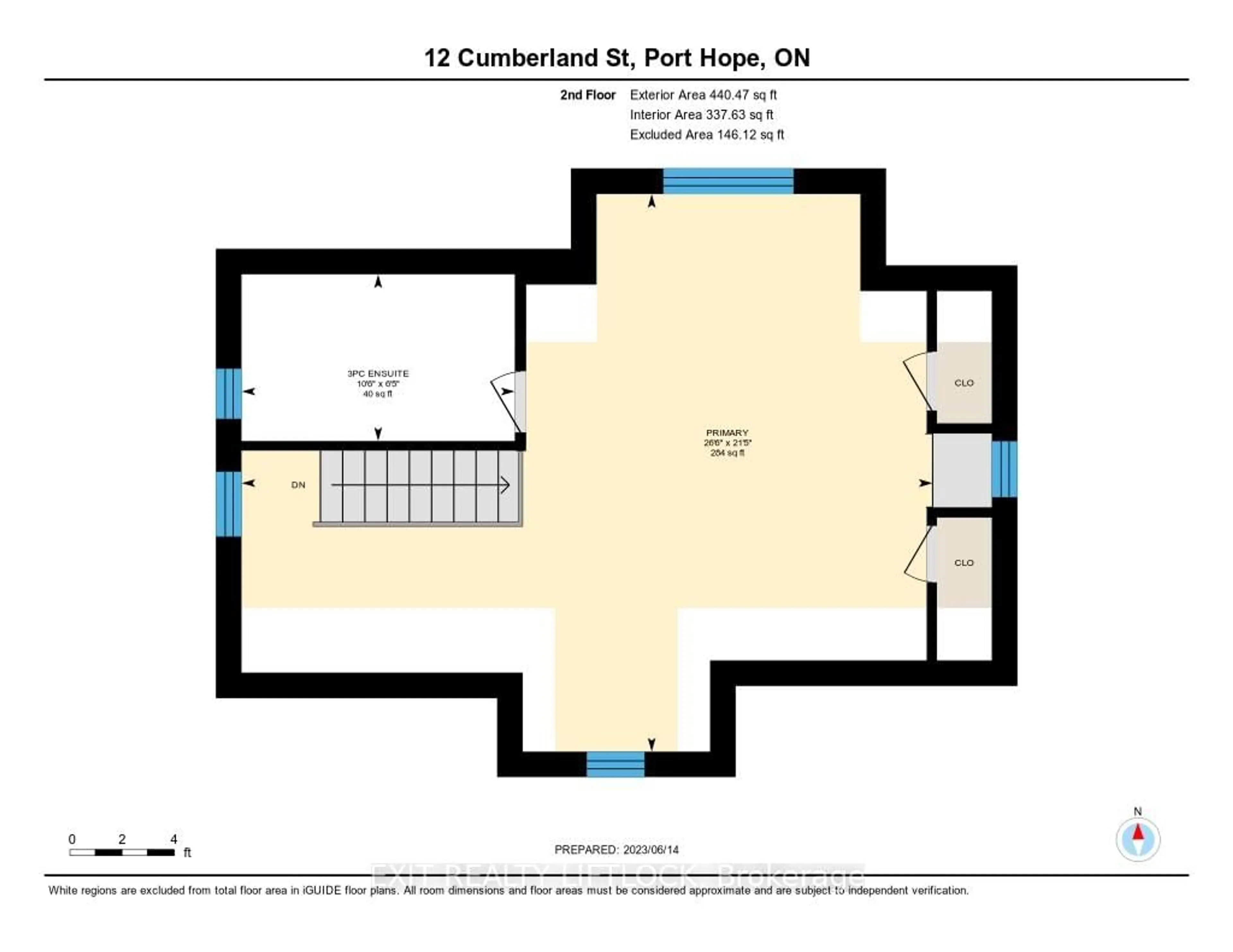Floor plan for 12 Cumberland St, Port Hope Ontario L1A 1Z5