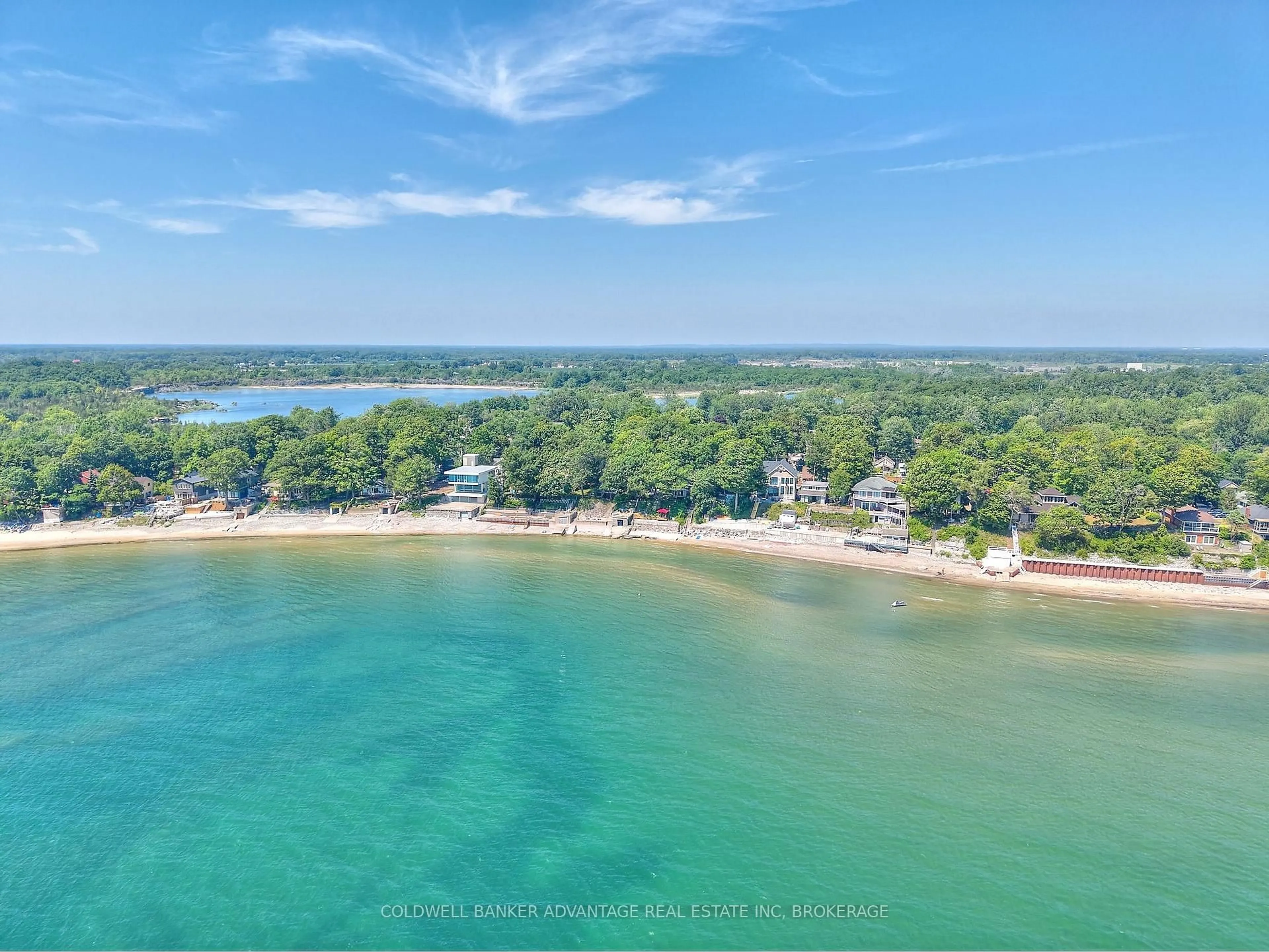 A pic from outside/outdoor area/front of a property/back of a property/a pic from drone, water/lake/river/ocean view for 10572 Lakeshore Rd, Wainfleet Ontario L3K 5V4