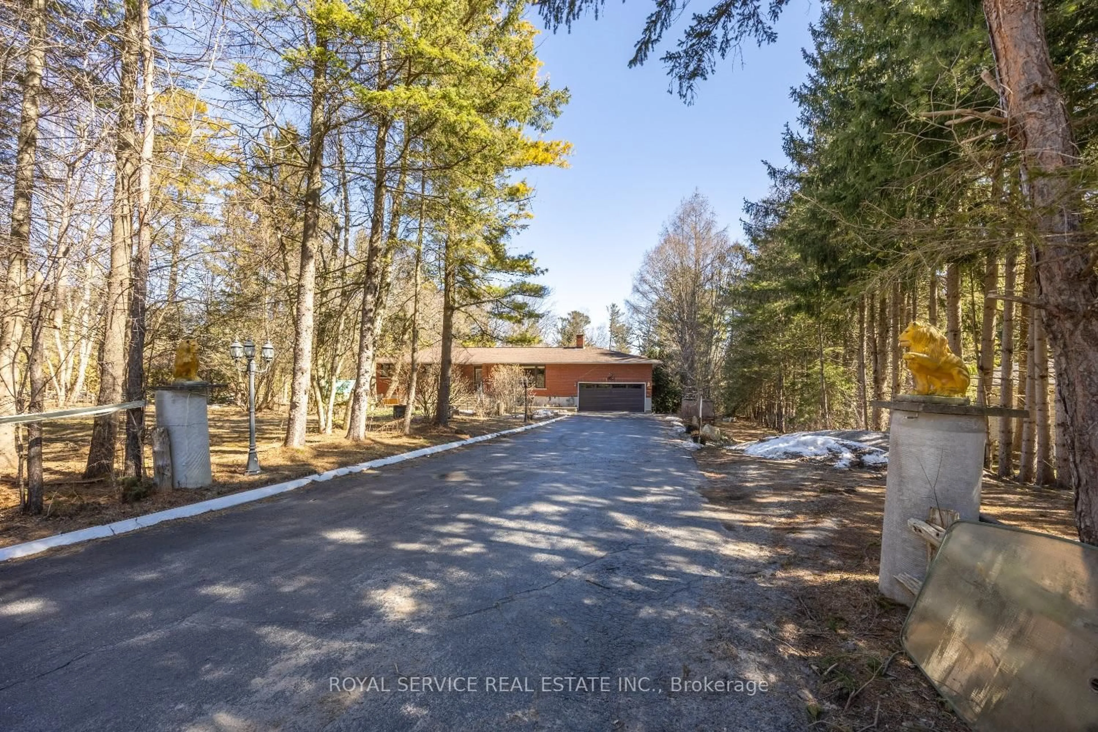 A pic from outside/outdoor area/front of a property/back of a property/a pic from drone, forest/trees view for 2311 Division St, Hamilton Township Ontario K9A 0T9