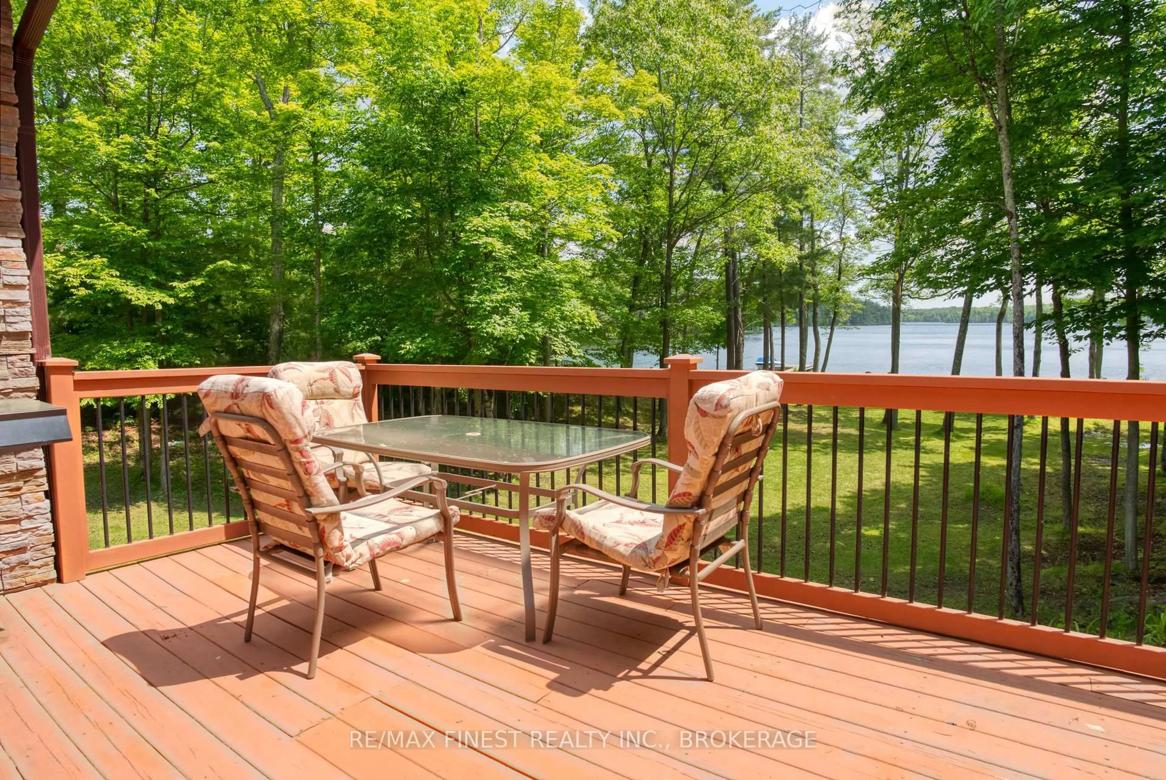 Patio, water/lake/river/ocean view for 855A Crow Lake Rd, Maberly Ontario K0H 2B0