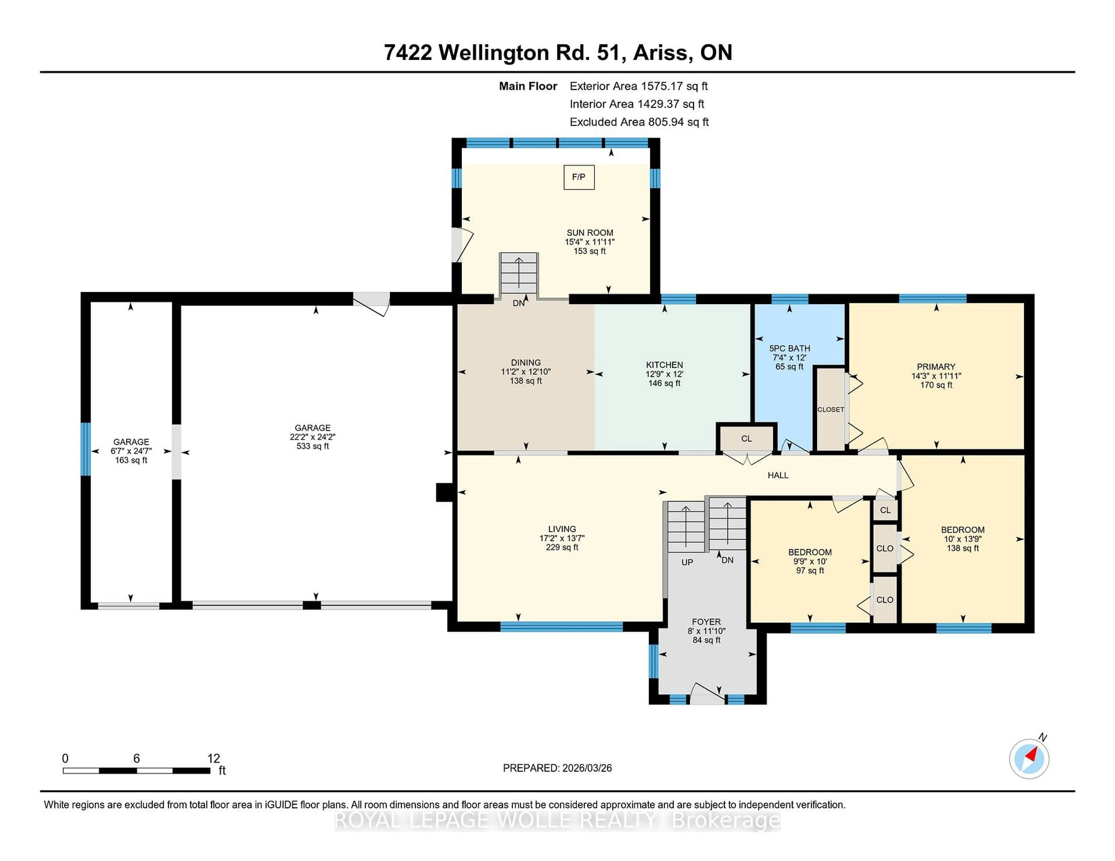 Floor plan for 7422 WELLINGTON RD 51, Guelph/Eramosa Ontario N0B 1B0