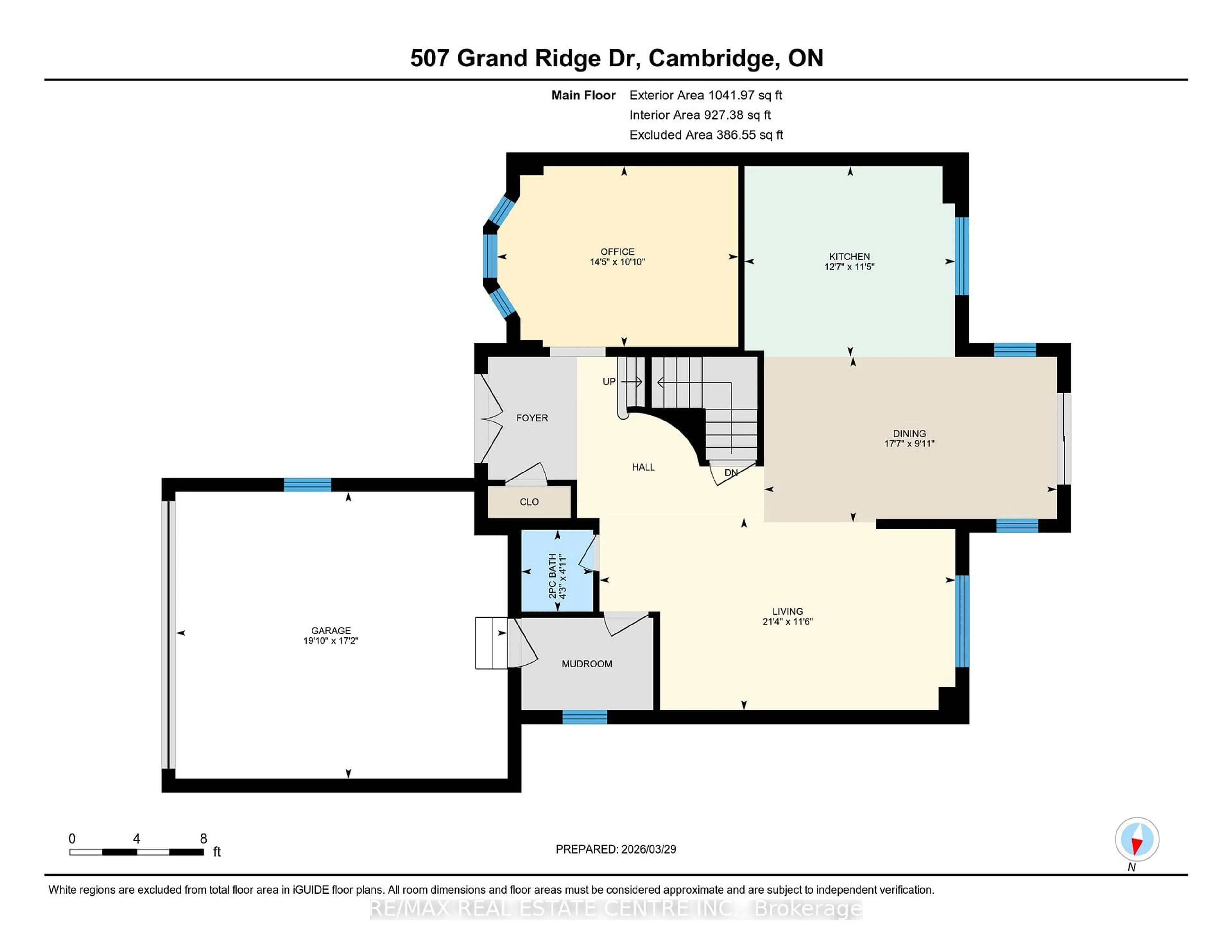 Floor plan for 507 Grand Ridge Dr, Waterloo Ontario N1S 4Y9