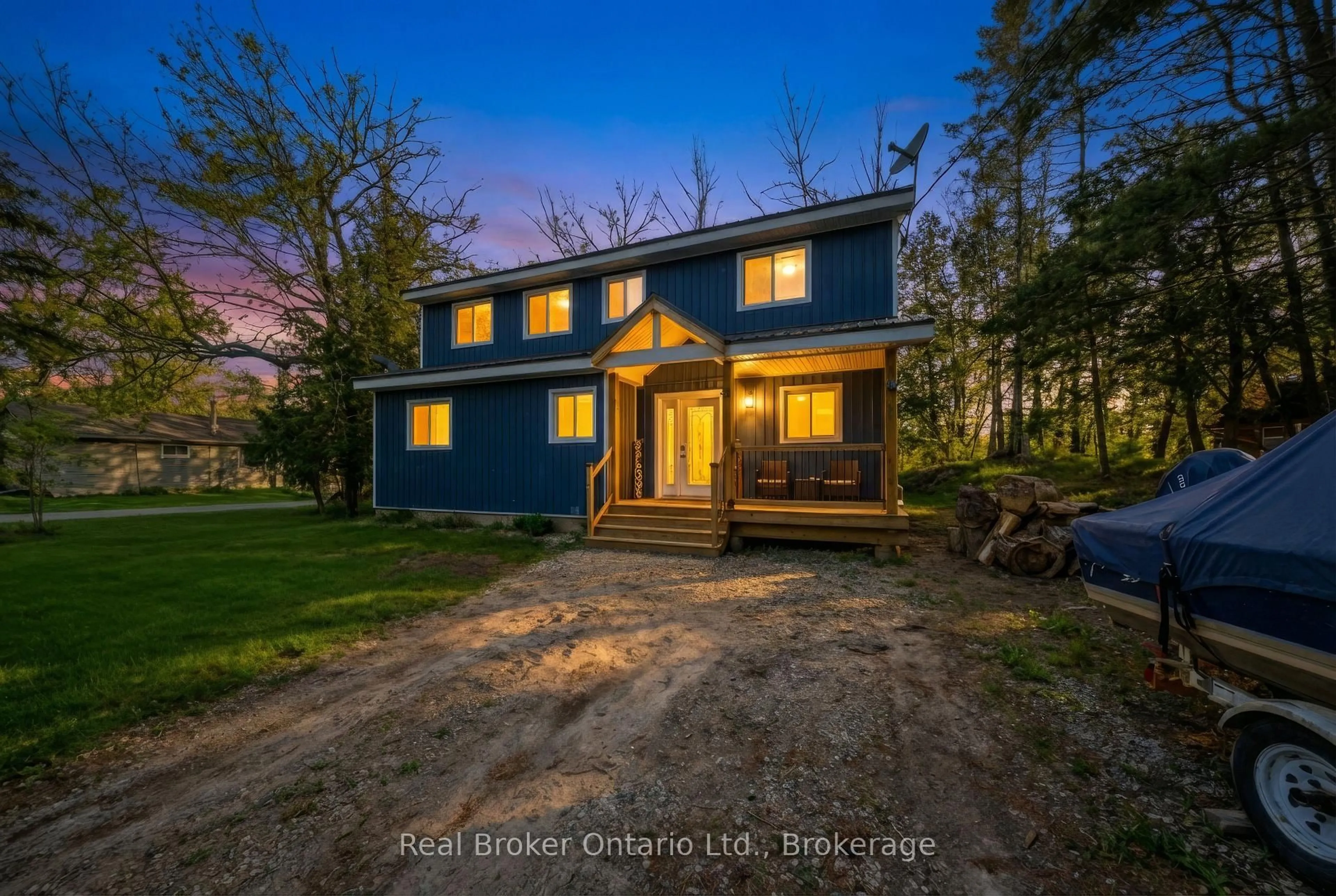 A pic from outside/outdoor area/front of a property/back of a property/a pic from drone, unknown for 135 Camp Lane, Tweed Ontario K0K 3J0