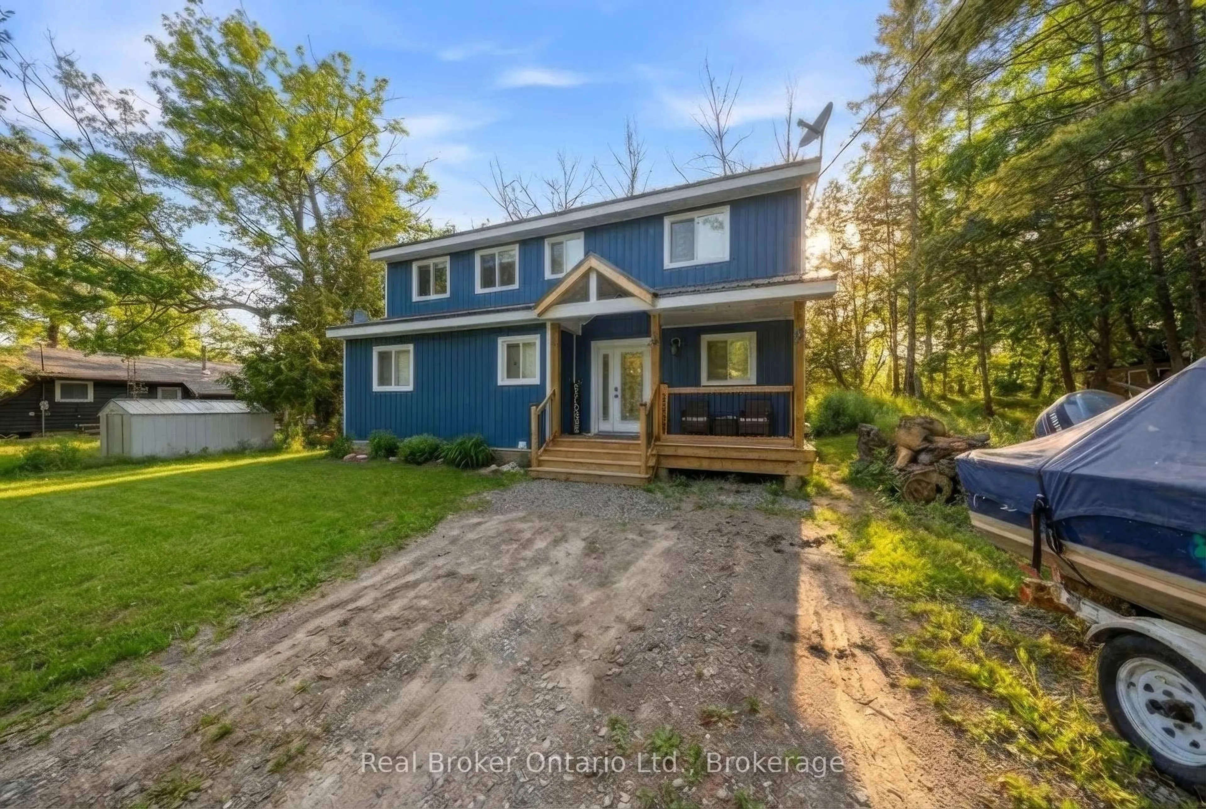 A pic from outside/outdoor area/front of a property/back of a property/a pic from drone, street for 135 Camp Lane, Tweed Ontario K0K 3J0