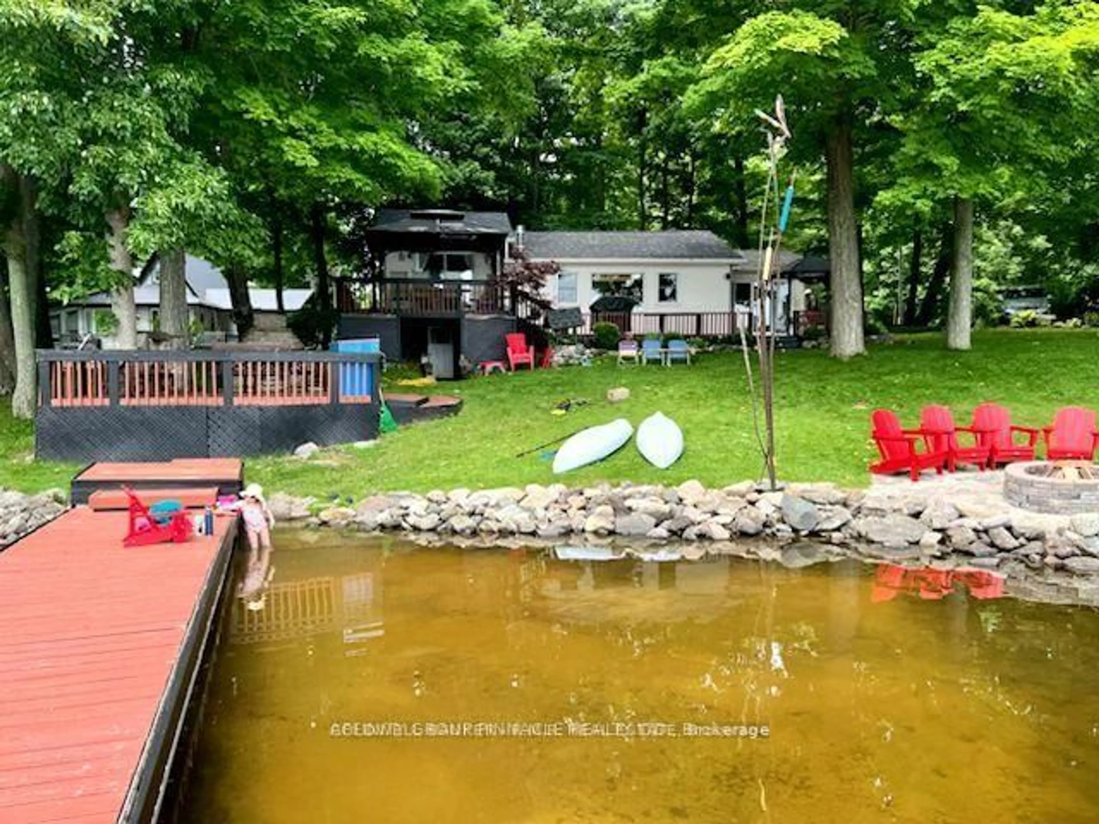 A pic from outside/outdoor area/front of a property/back of a property/a pic from drone, water/lake/river/ocean view for 1115 Cook Rd, Limoges Ontario K0K 2M0