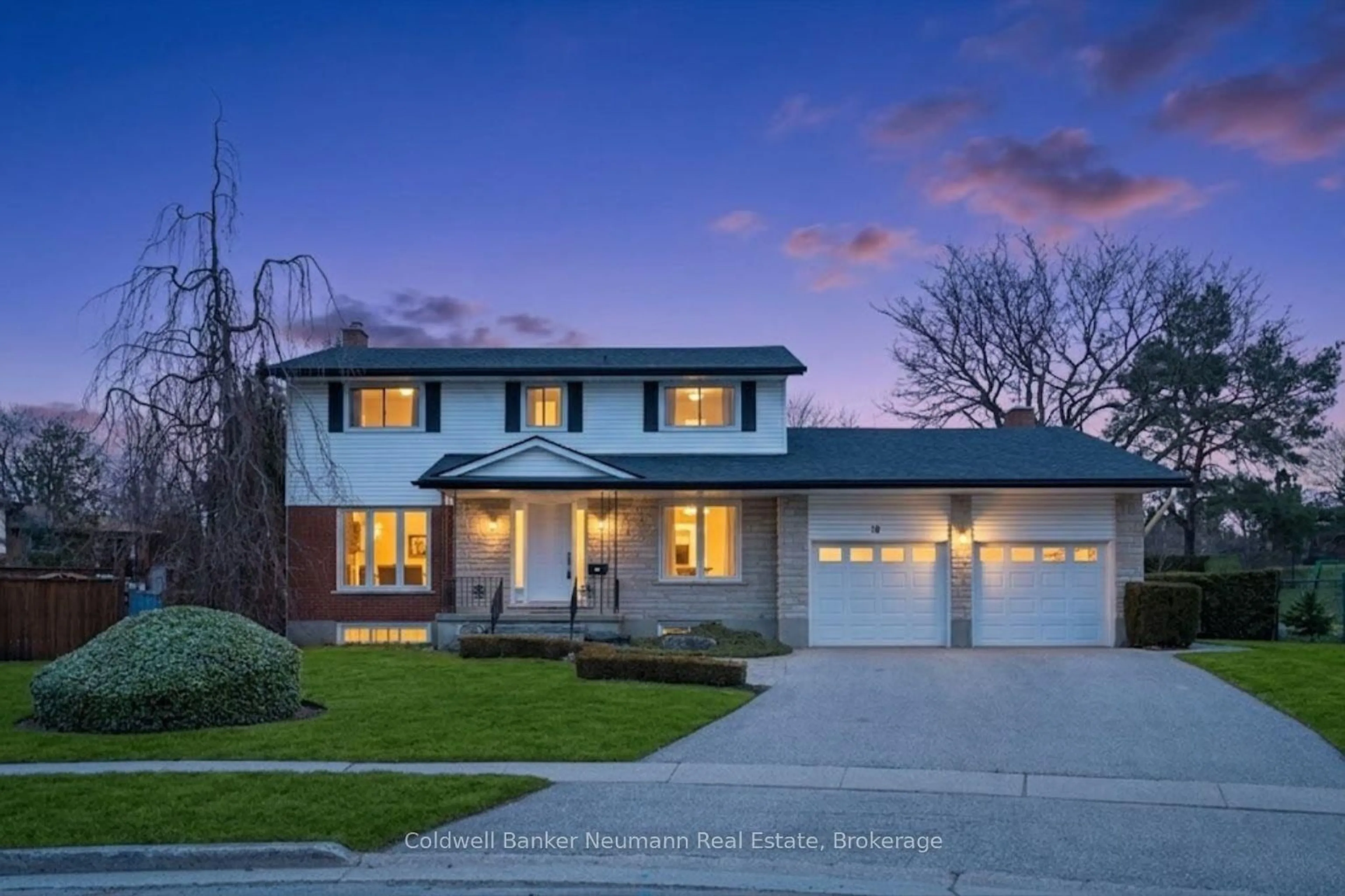 Home with vinyl exterior material, street for 18 Carmine Pl, Guelph Ontario N1E 3V1