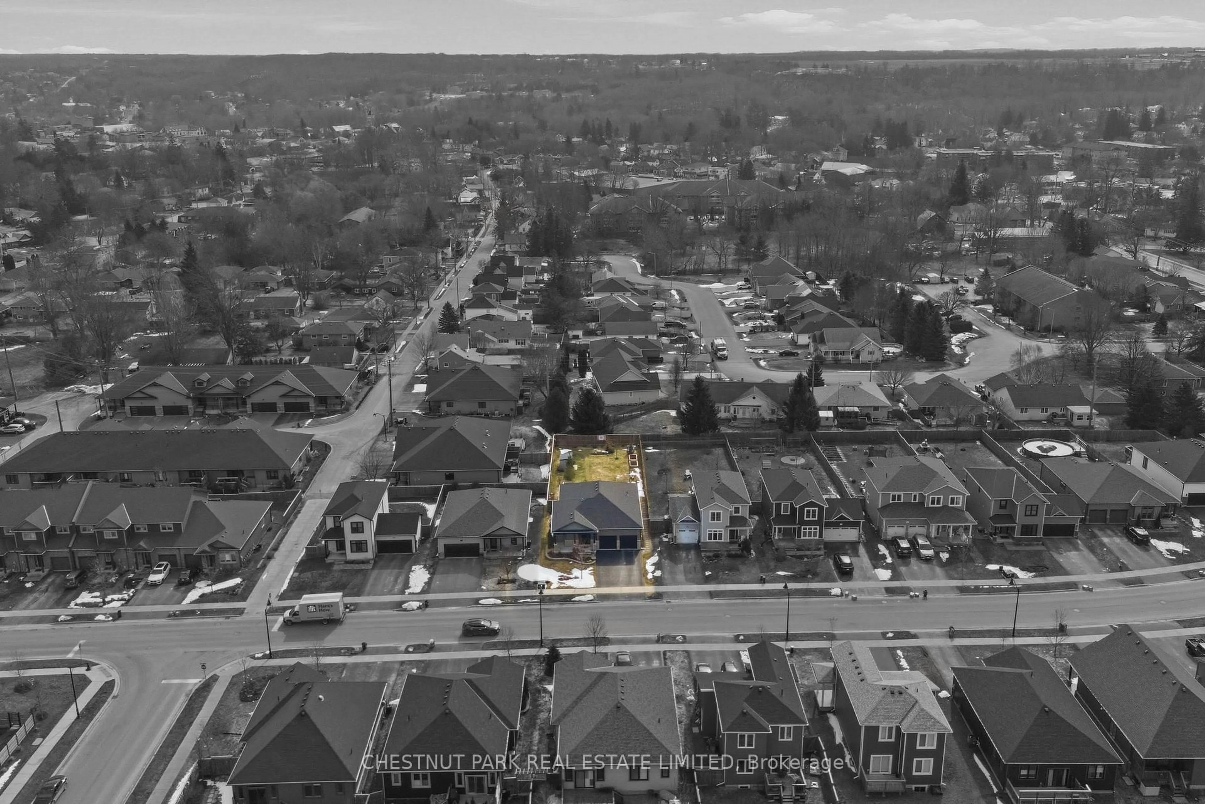 A pic from outside/outdoor area/front of a property/back of a property/a pic from drone, street for 22 Curtis St, Prince Edward County Ontario K0K 2T0