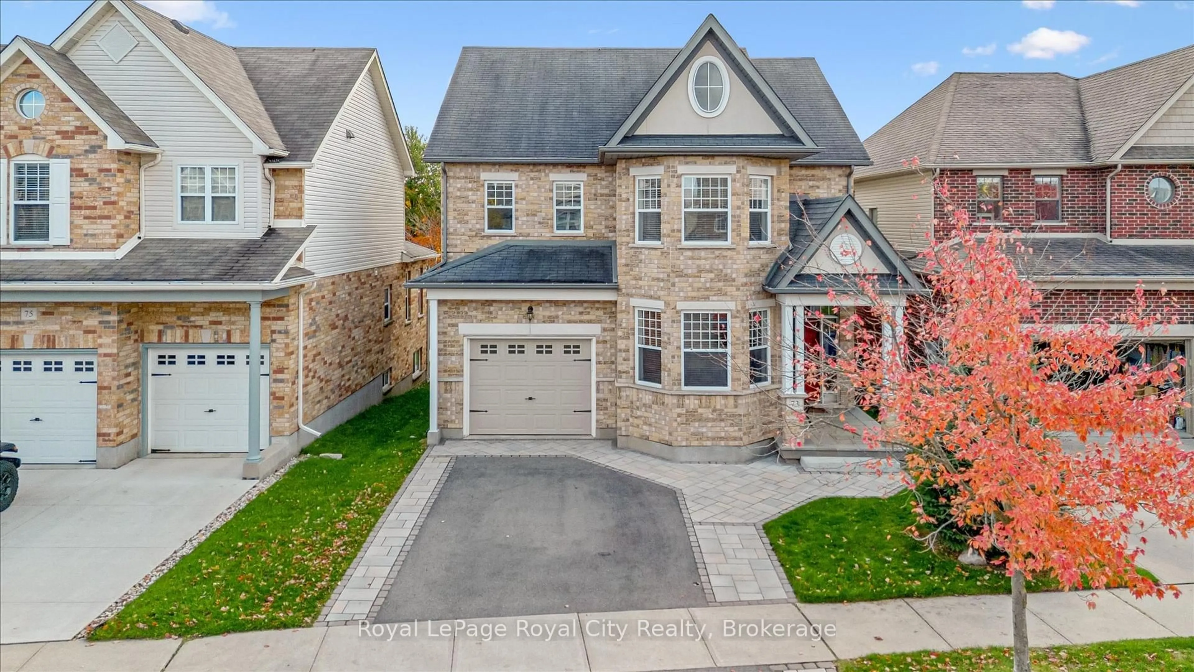 Home with brick exterior material, street for 73 Amsterdam Cres, Guelph Ontario N1L 1T4