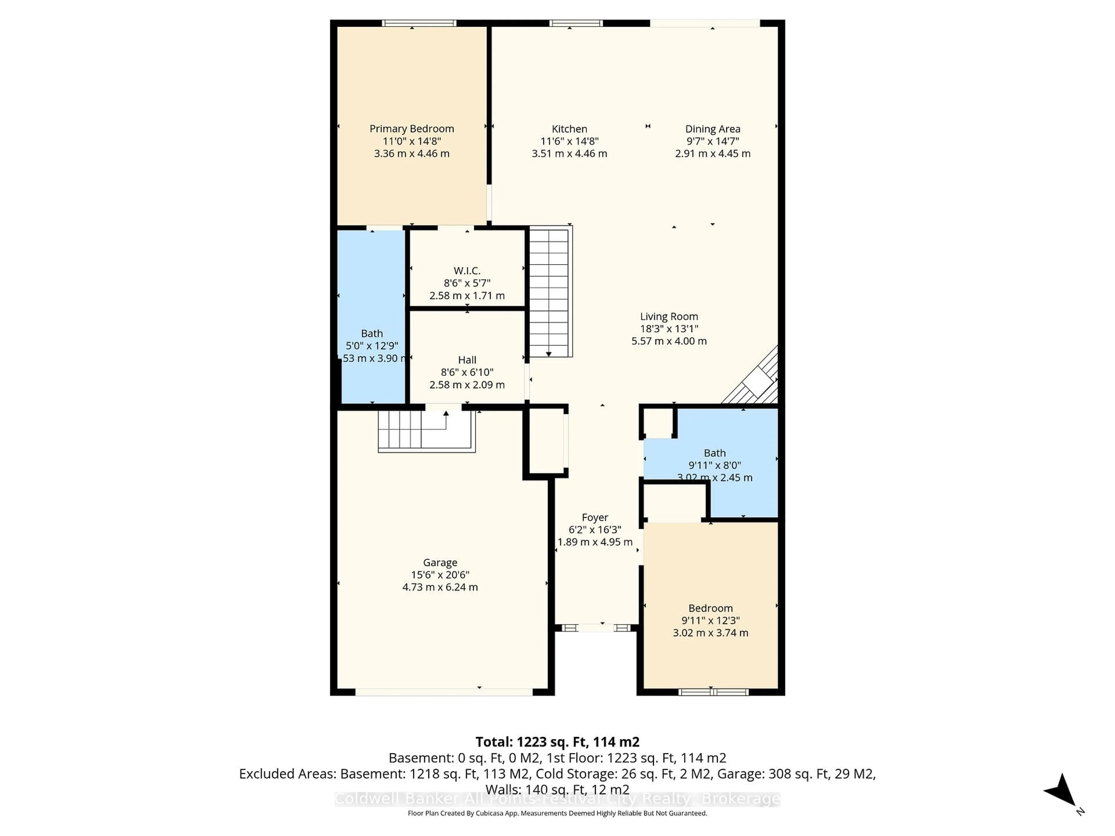 Floor plan for 9861 Glendon Dr #Unit #6, Middlesex Centre Ontario N0L 1R0