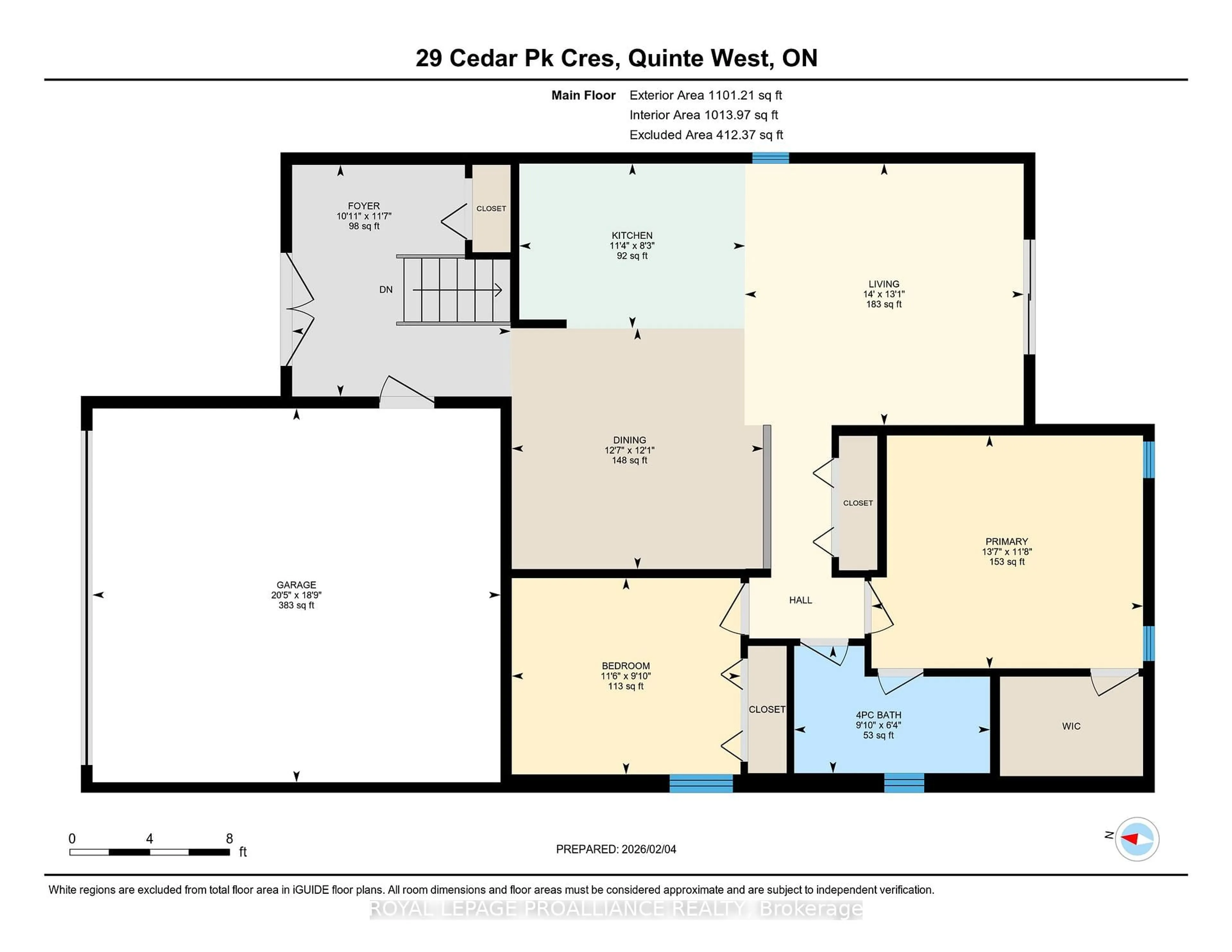 Floor plan for 29 Cedar Park Cres, Quinte West Ontario K8V 0J1