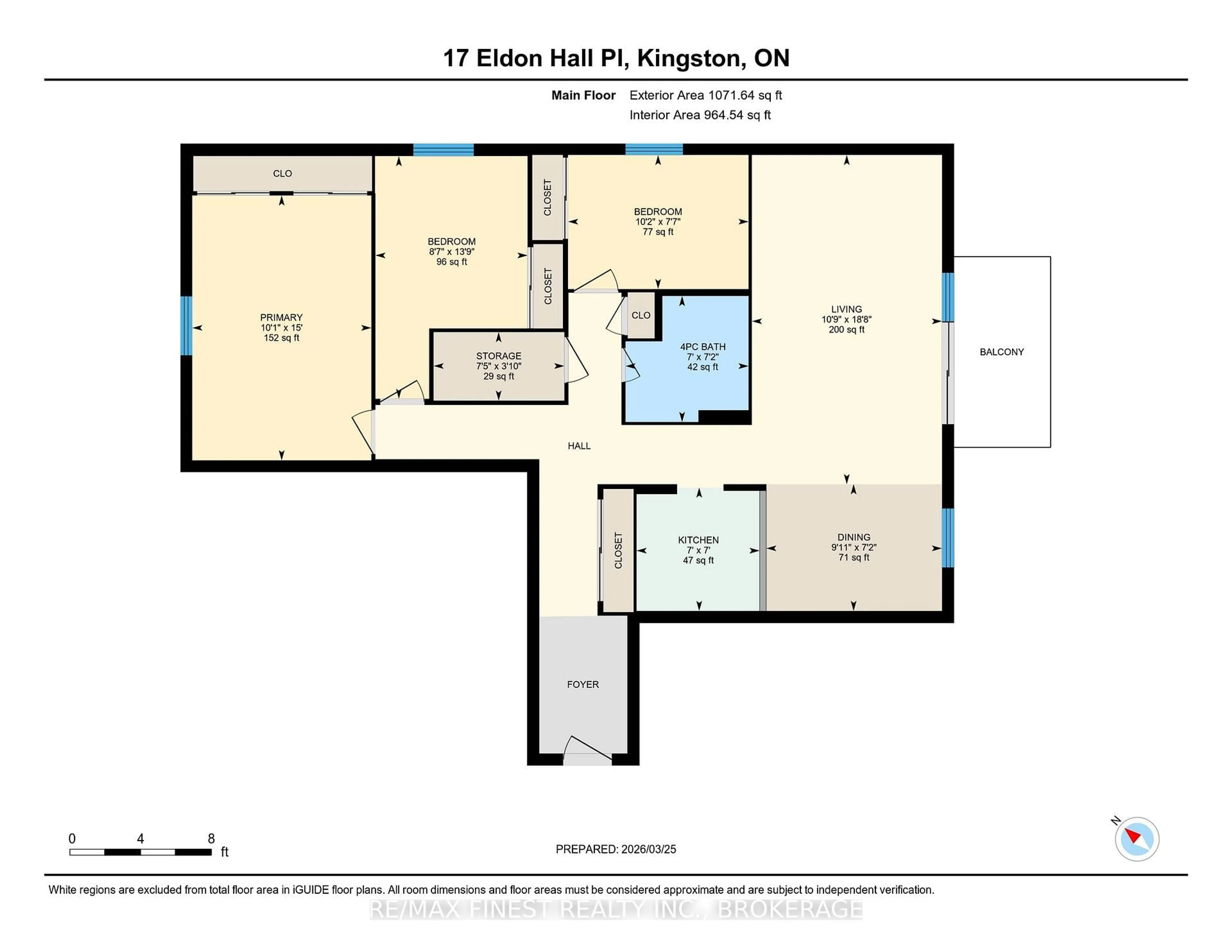 Floor plan for 17 Eldon Hall Pl #301, Kingston Ontario K7M 7H5