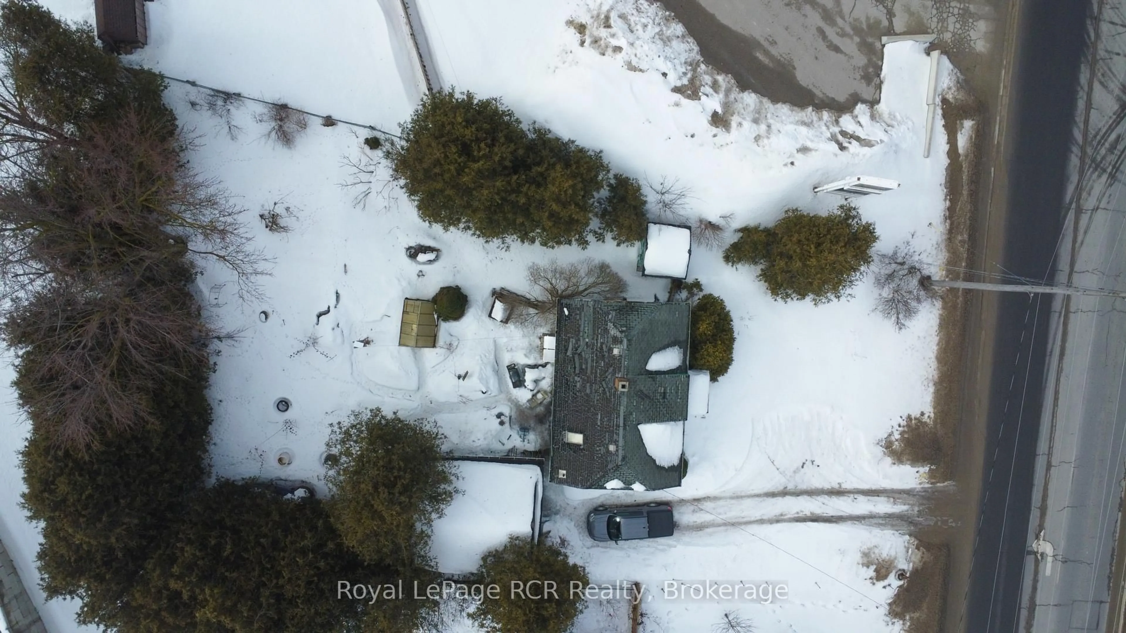 A pic from outside/outdoor area/front of a property/back of a property/a pic from drone, street for 8005 Wellington County RD 109 Rd, Wellington North Ontario N0G 1A0