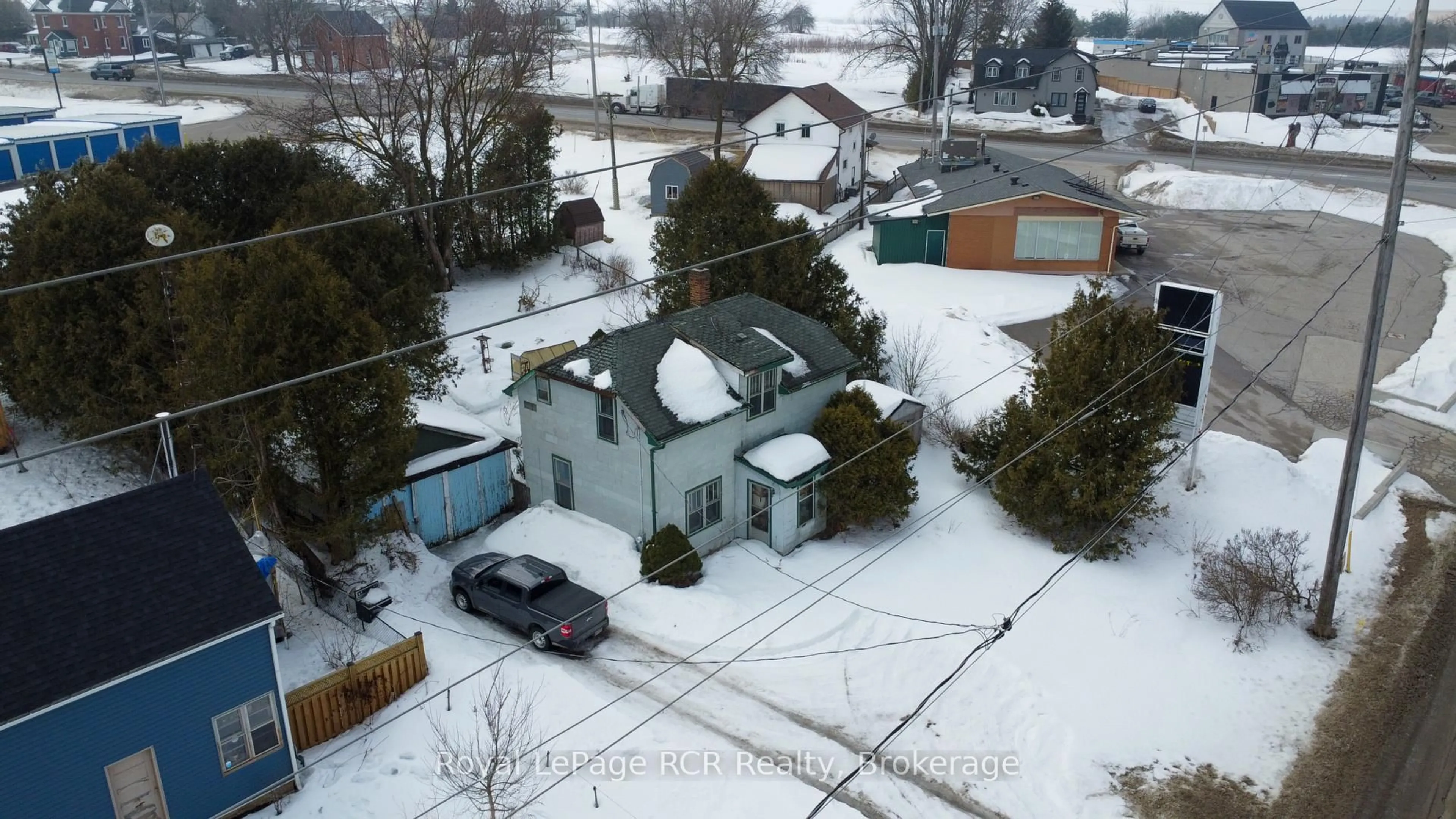 A pic from outside/outdoor area/front of a property/back of a property/a pic from drone, street for 8005 Wellington County RD 109 Rd, Wellington North Ontario N0G 1A0