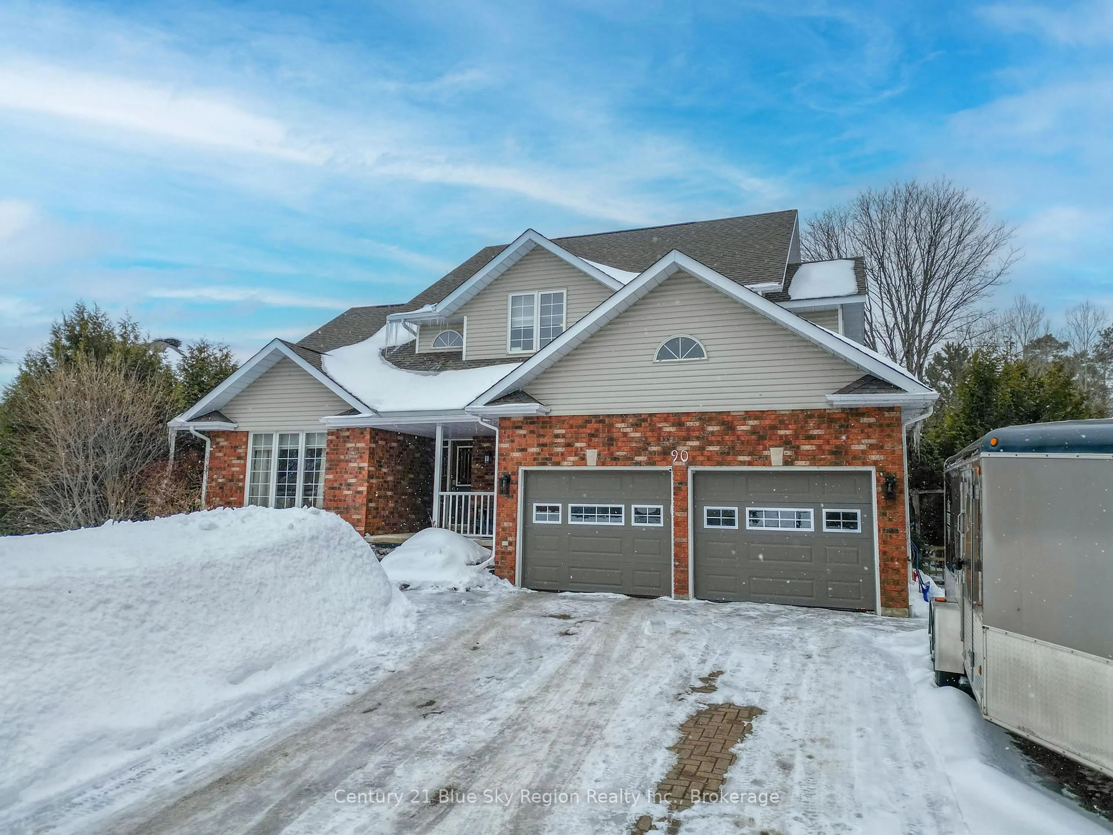 Home with brick exterior material, street for 90 Janey Ave, North Bay Ontario P1C 1M6