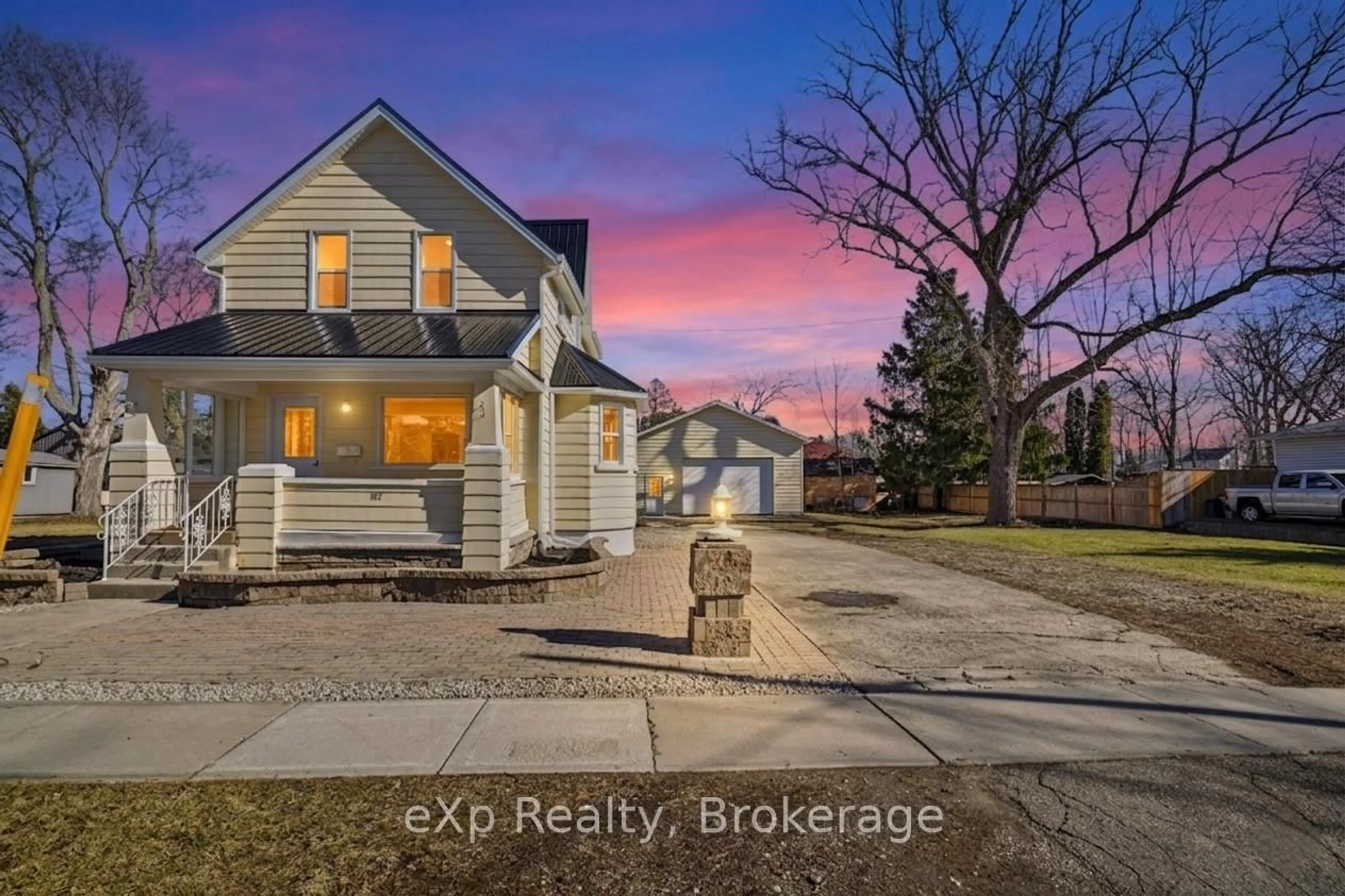 A pic from outside/outdoor area/front of a property/back of a property/a pic from drone, street for 192 William St, North Middlesex Ontario N0M 2K0