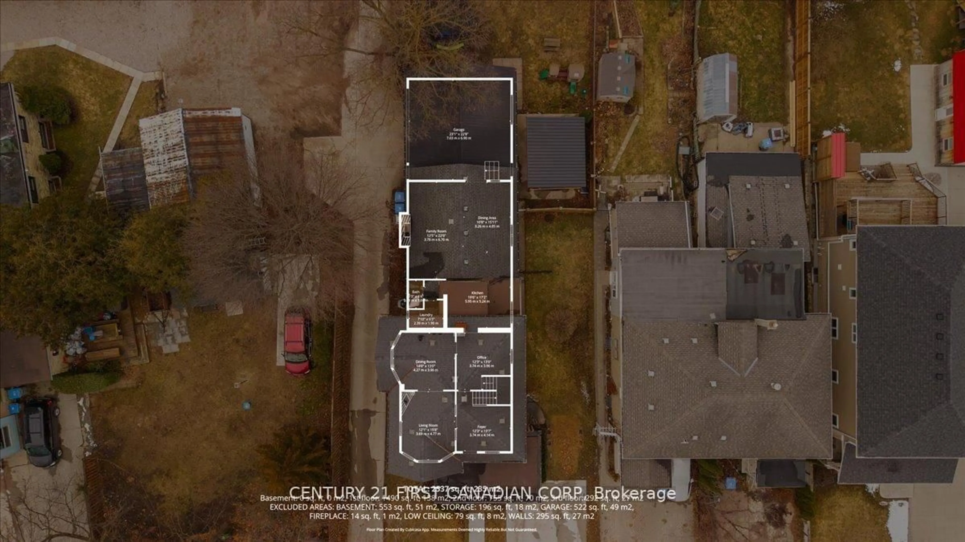A pic from outside/outdoor area/front of a property/back of a property/a pic from drone, street for 18 Colborne St, Strathroy-Caradoc Ontario N7G 2L9